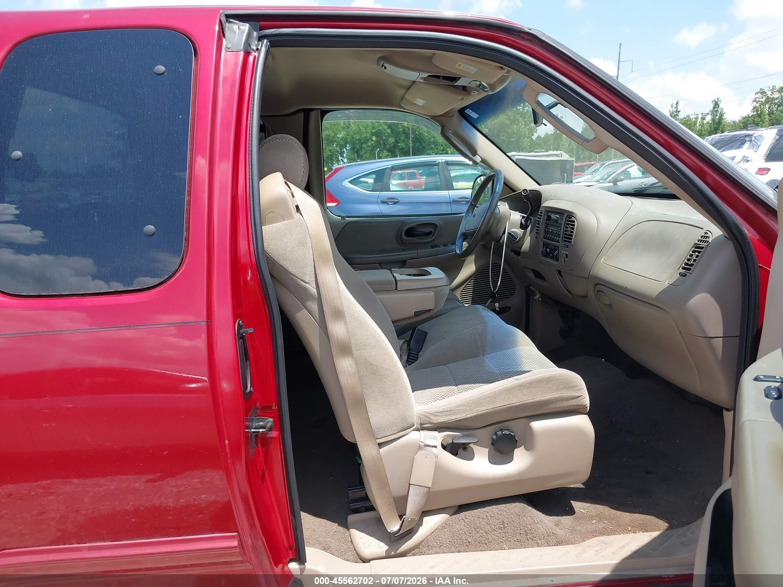 2002 Ford F-150 Lariat/xl/xlt Red vin: 1FTRX17W22NB25414