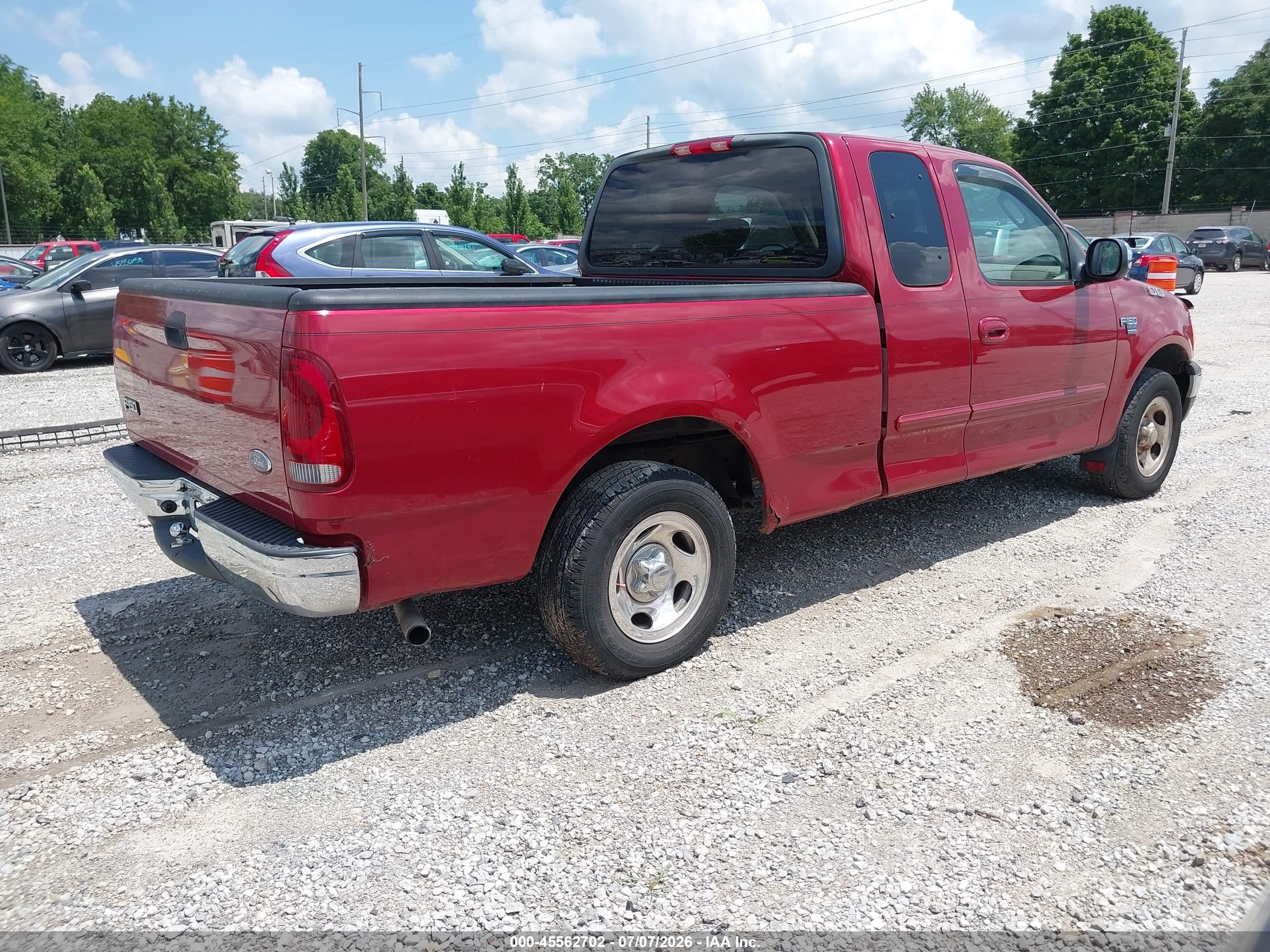 2002 Ford F-150 Lariat/xl/xlt Red vin: 1FTRX17W22NB25414
