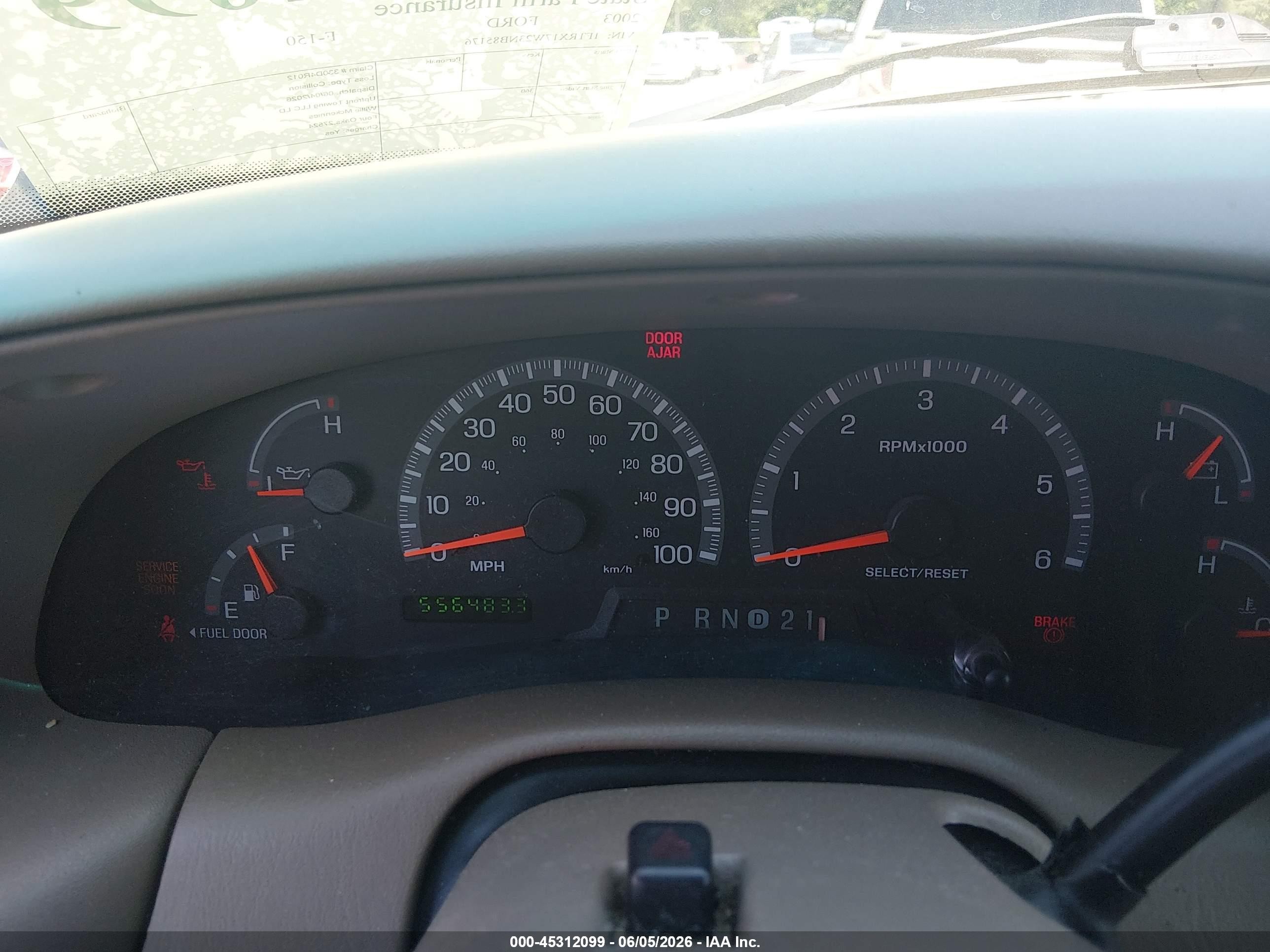 2003 Ford F-150 Lariat/xl/xlt Red vin: 1FTRX17W23NB85176