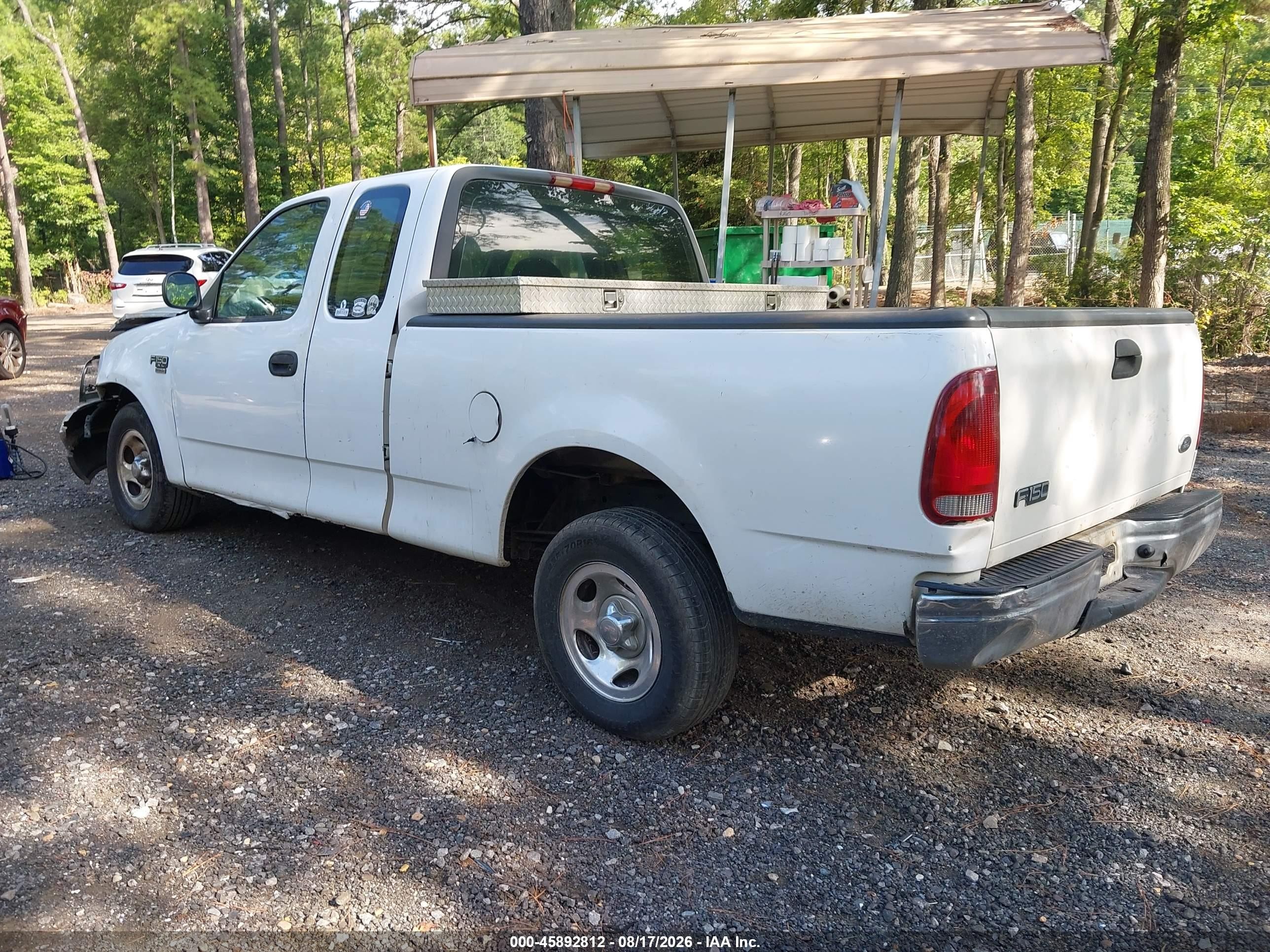 2000 Ford F-150 Lariat/work Series/xl/xlt White vin: 1FTRX17W2YNB09867