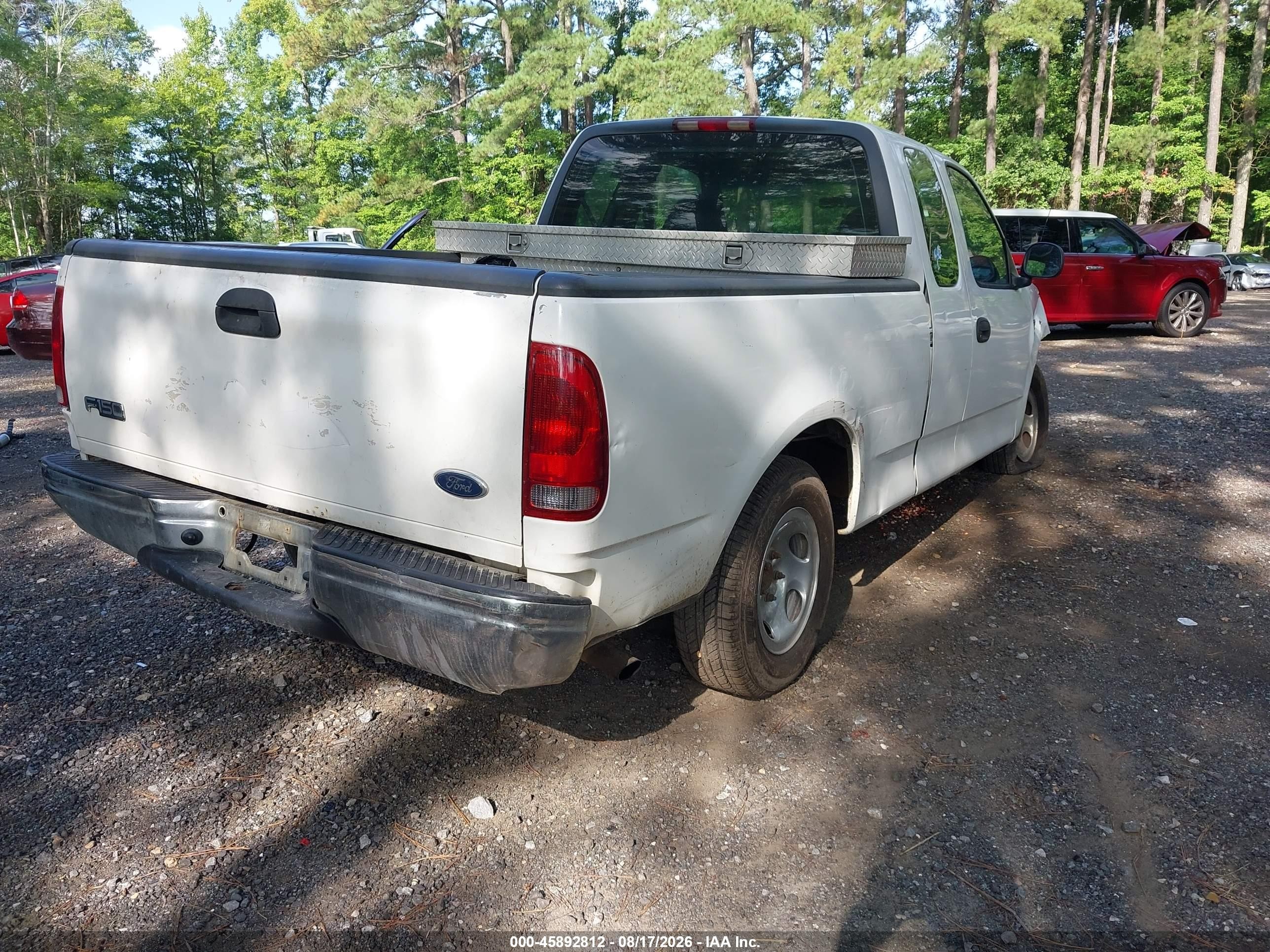 2000 Ford F-150 Lariat/work Series/xl/xlt White vin: 1FTRX17W2YNB09867