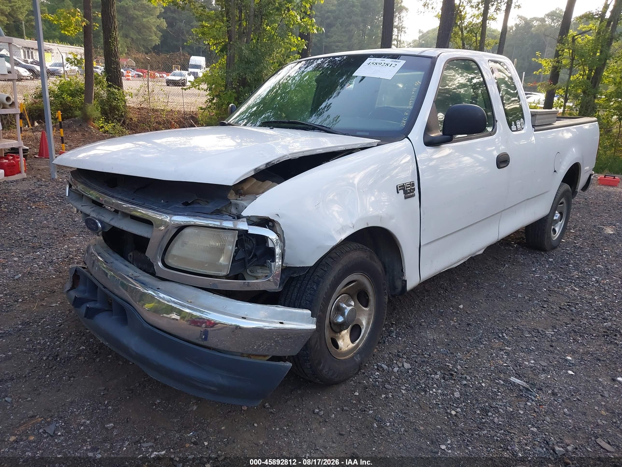 2000 Ford F-150 Lariat/work Series/xl/xlt White vin: 1FTRX17W2YNB09867