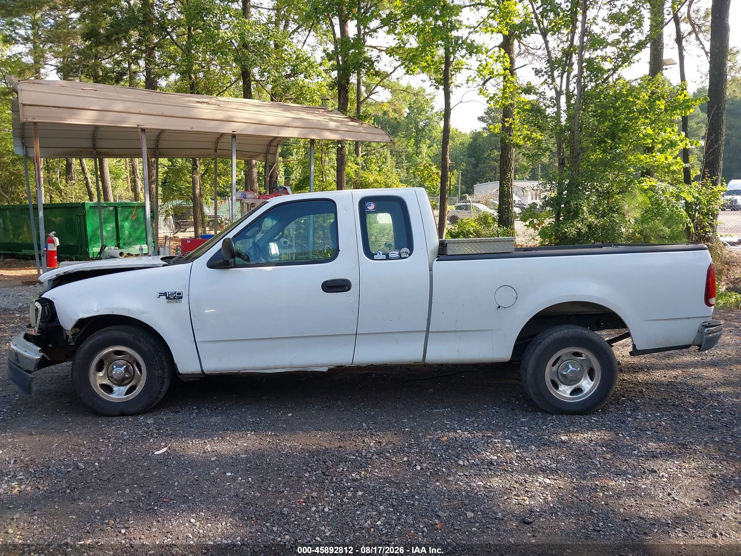 2000 Ford F-150 Lariat/work Series/xl/xlt White vin: 1FTRX17W2YNB09867
