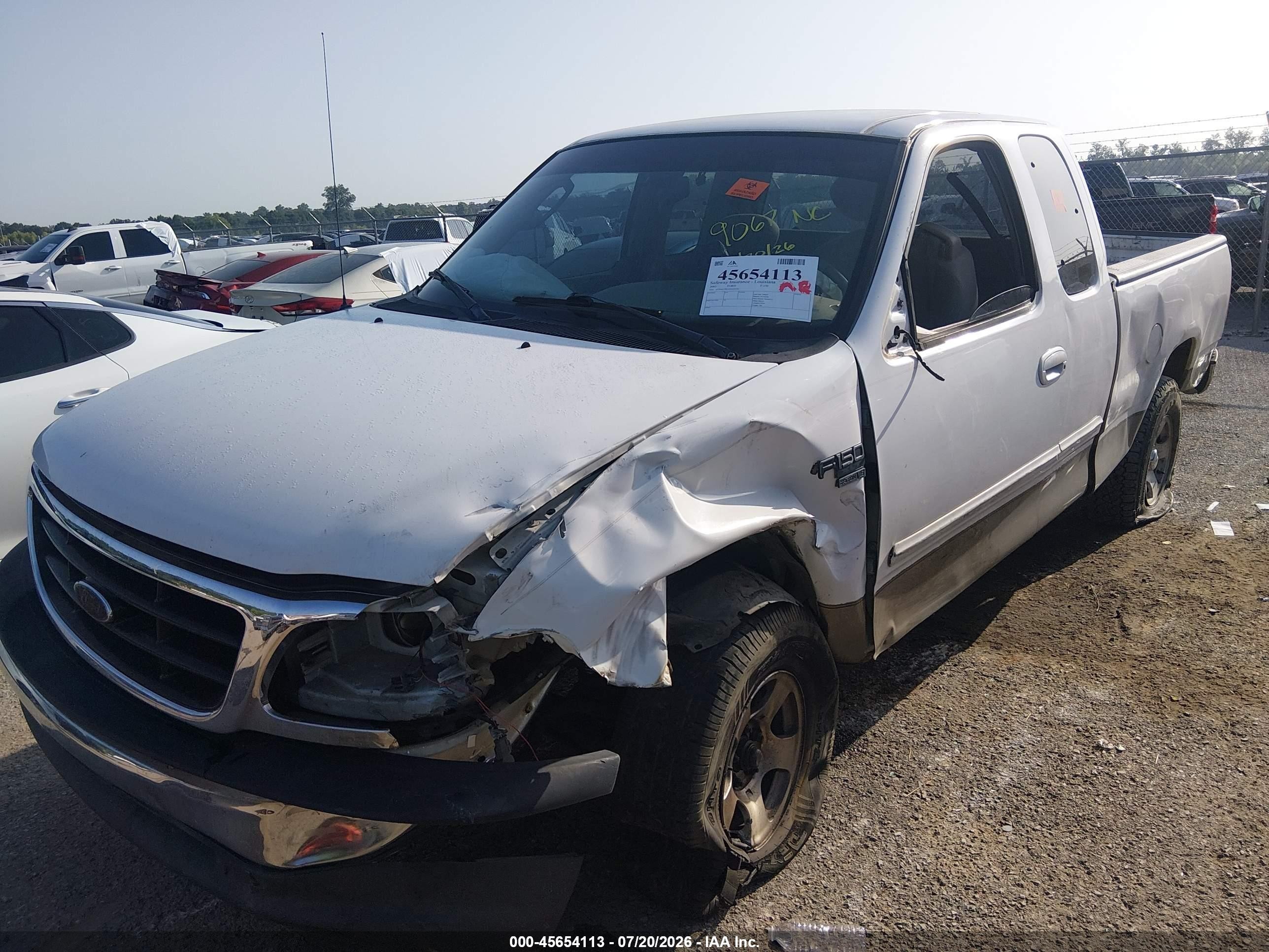 2003 Ford F-150 Lariat/xl/xlt White vin: 1FTRX17W33NA25226