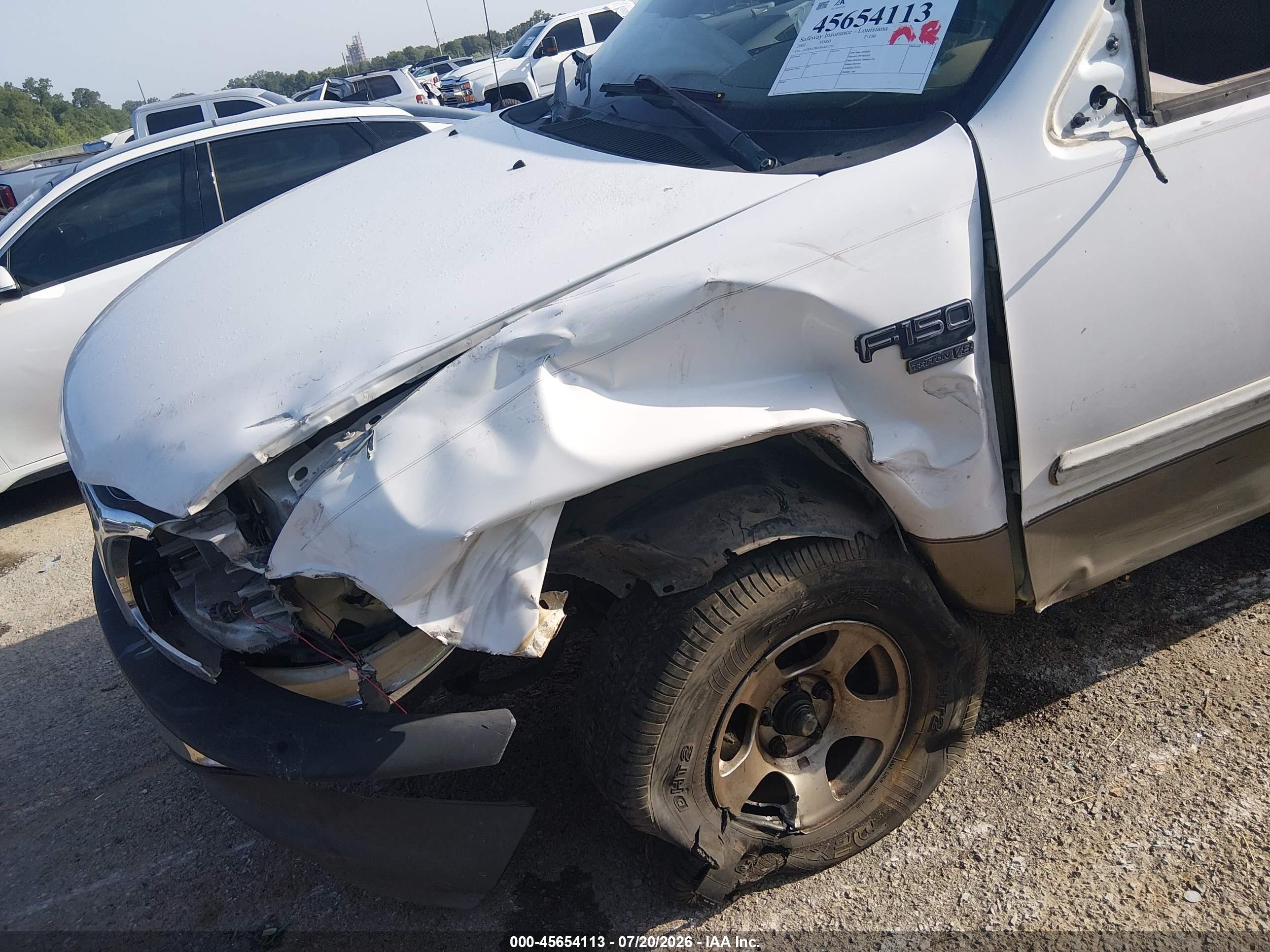 2003 Ford F-150 Lariat/xl/xlt White vin: 1FTRX17W33NA25226
