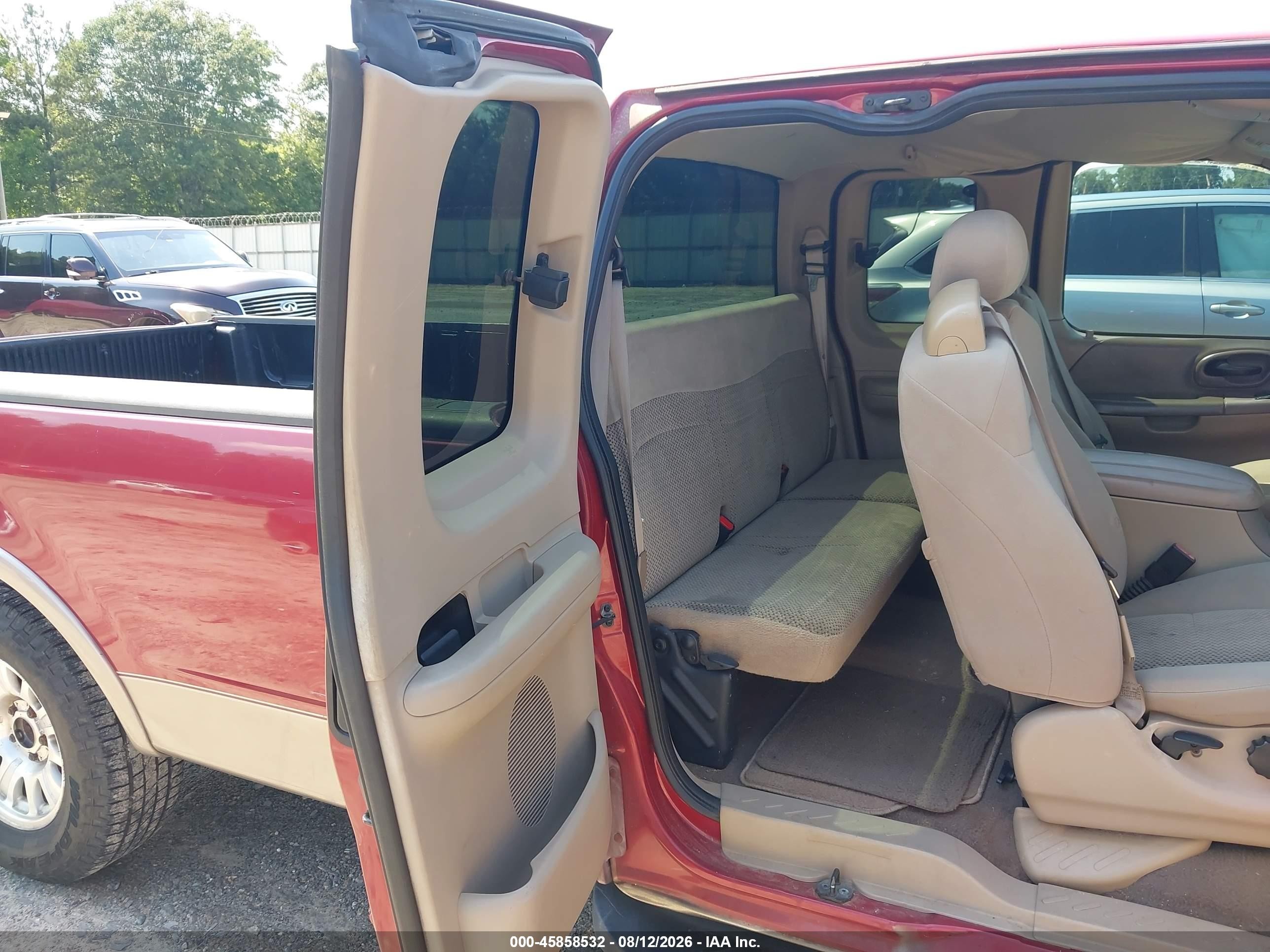 2000 Ford F-150 Lariat/work Series/xl/xlt Red vin: 1FTRX17W3YNB74470