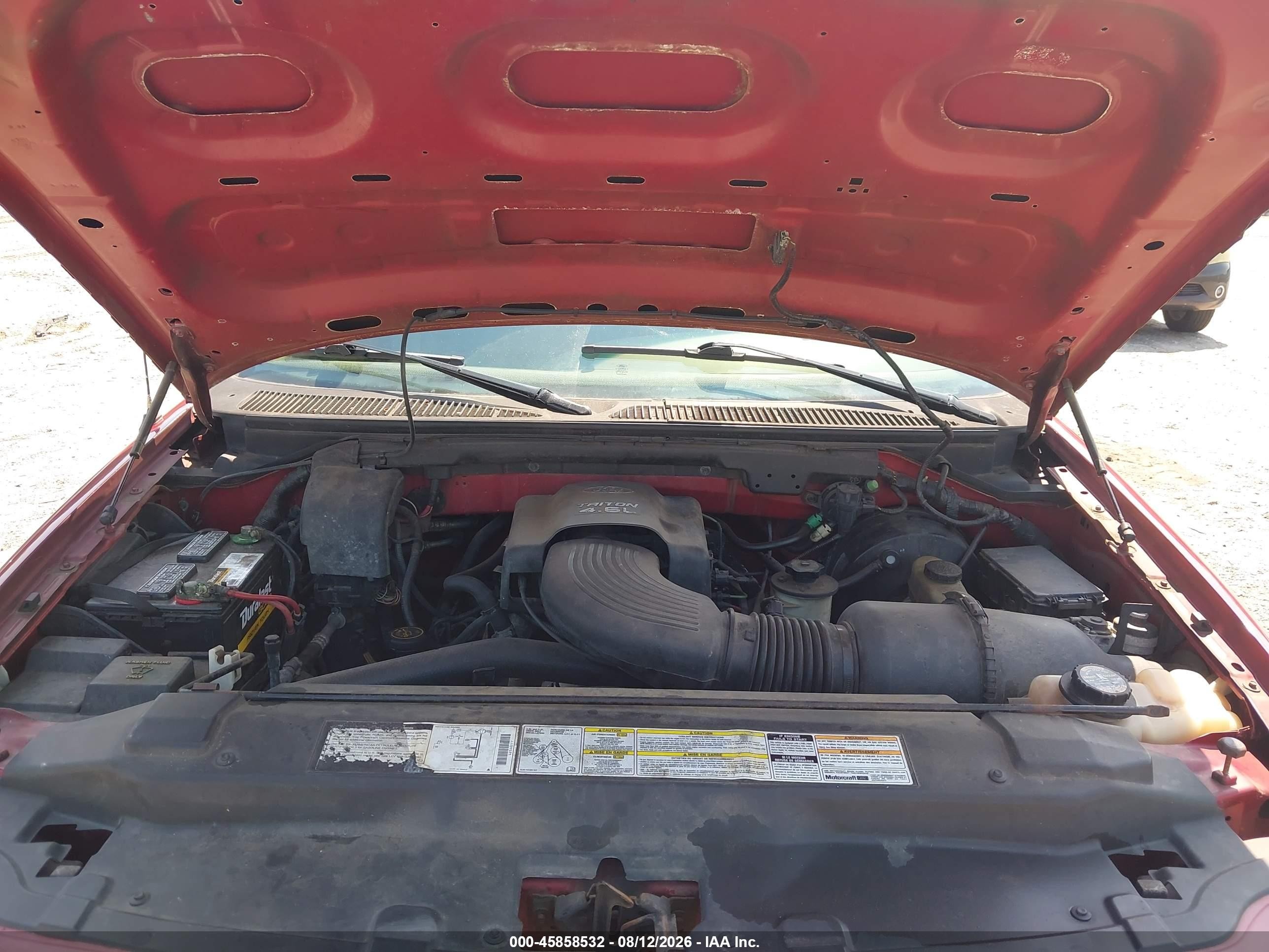 2000 Ford F-150 Lariat/work Series/xl/xlt Red vin: 1FTRX17W3YNB74470