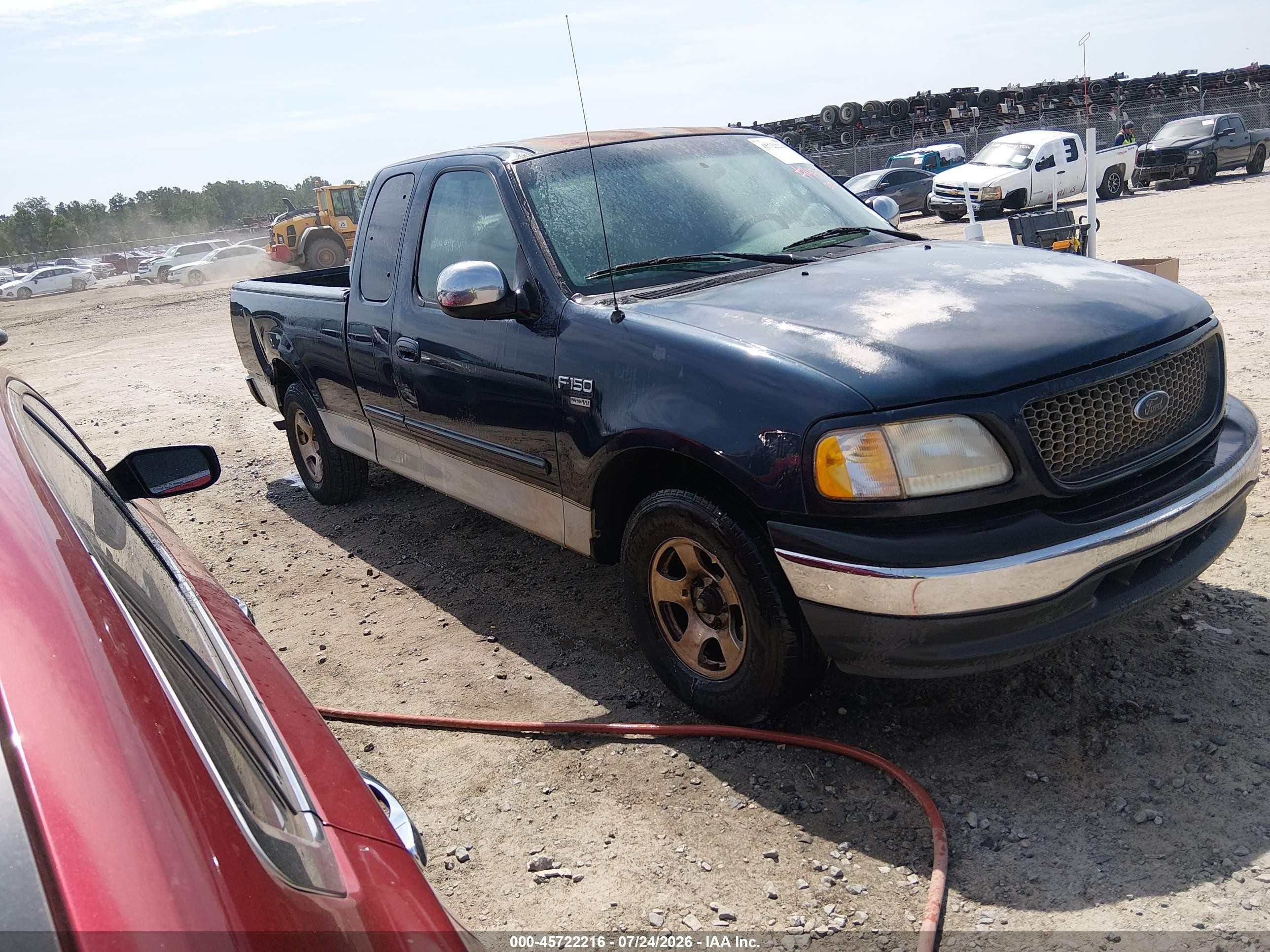 2001 Ford F-150 Lariat/xl/xlt Blue vin: 1FTRX17W41NB13926