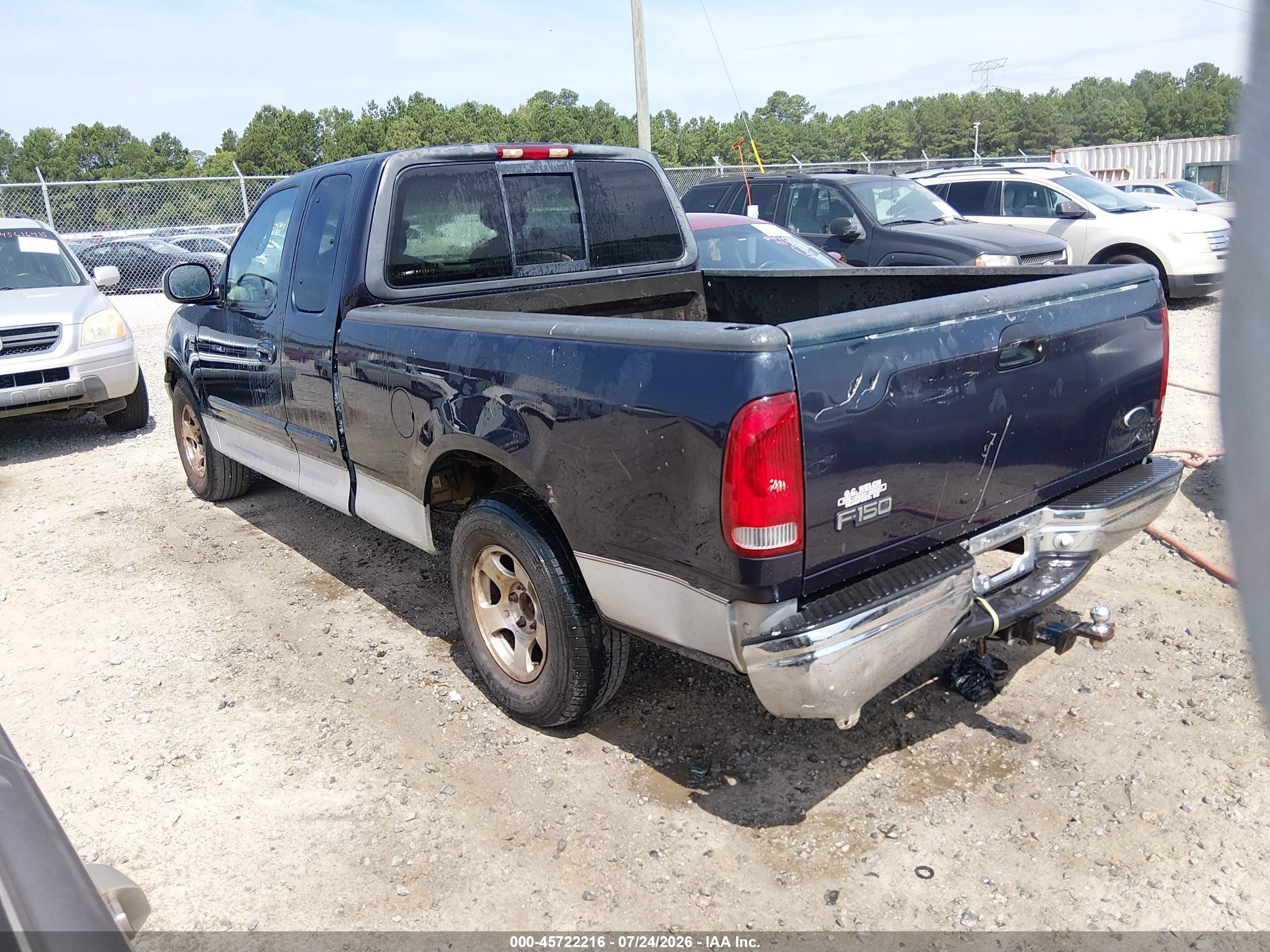 2001 Ford F-150 Lariat/xl/xlt Blue vin: 1FTRX17W41NB13926