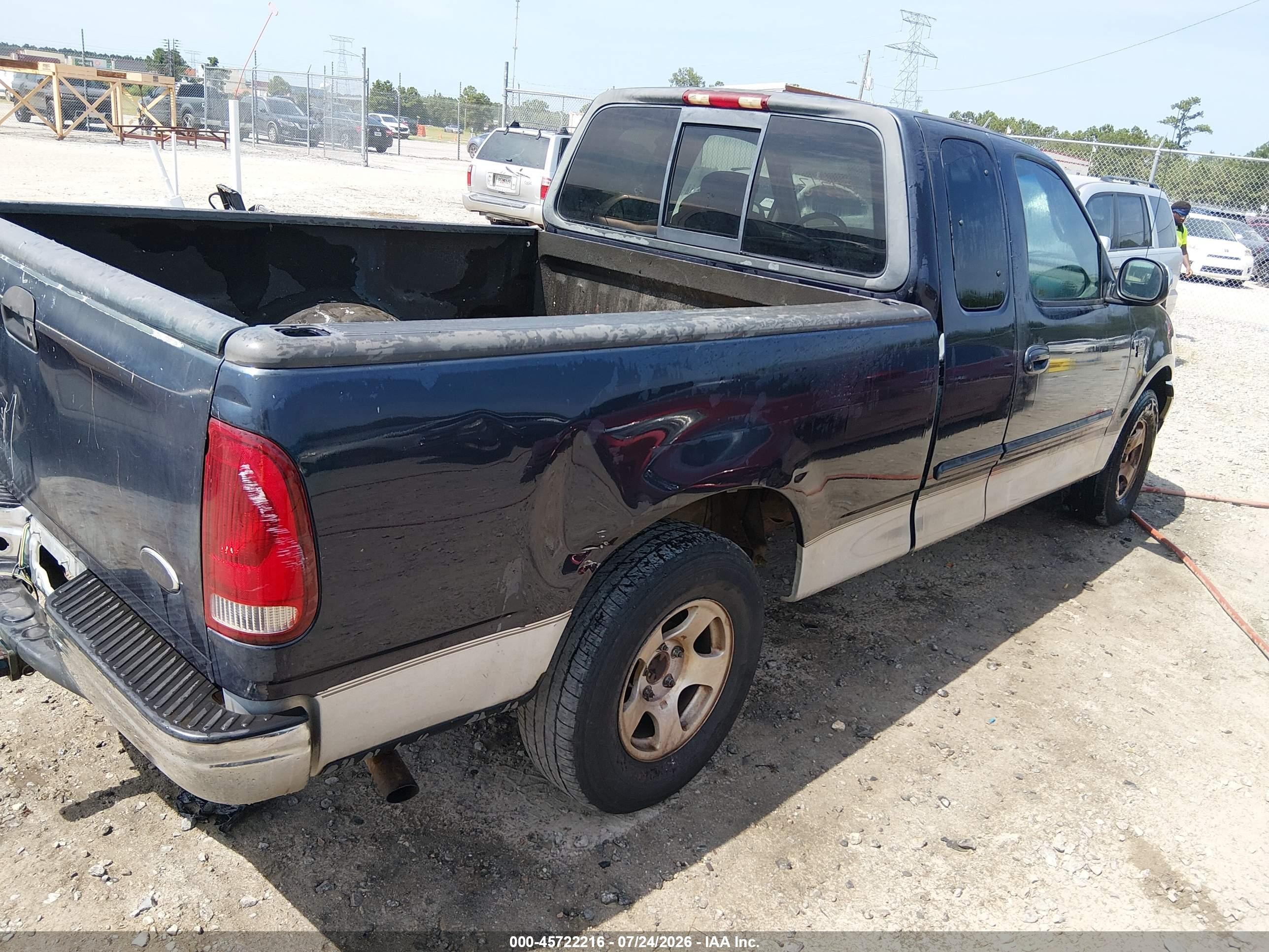 2001 Ford F-150 Lariat/xl/xlt Blue vin: 1FTRX17W41NB13926
