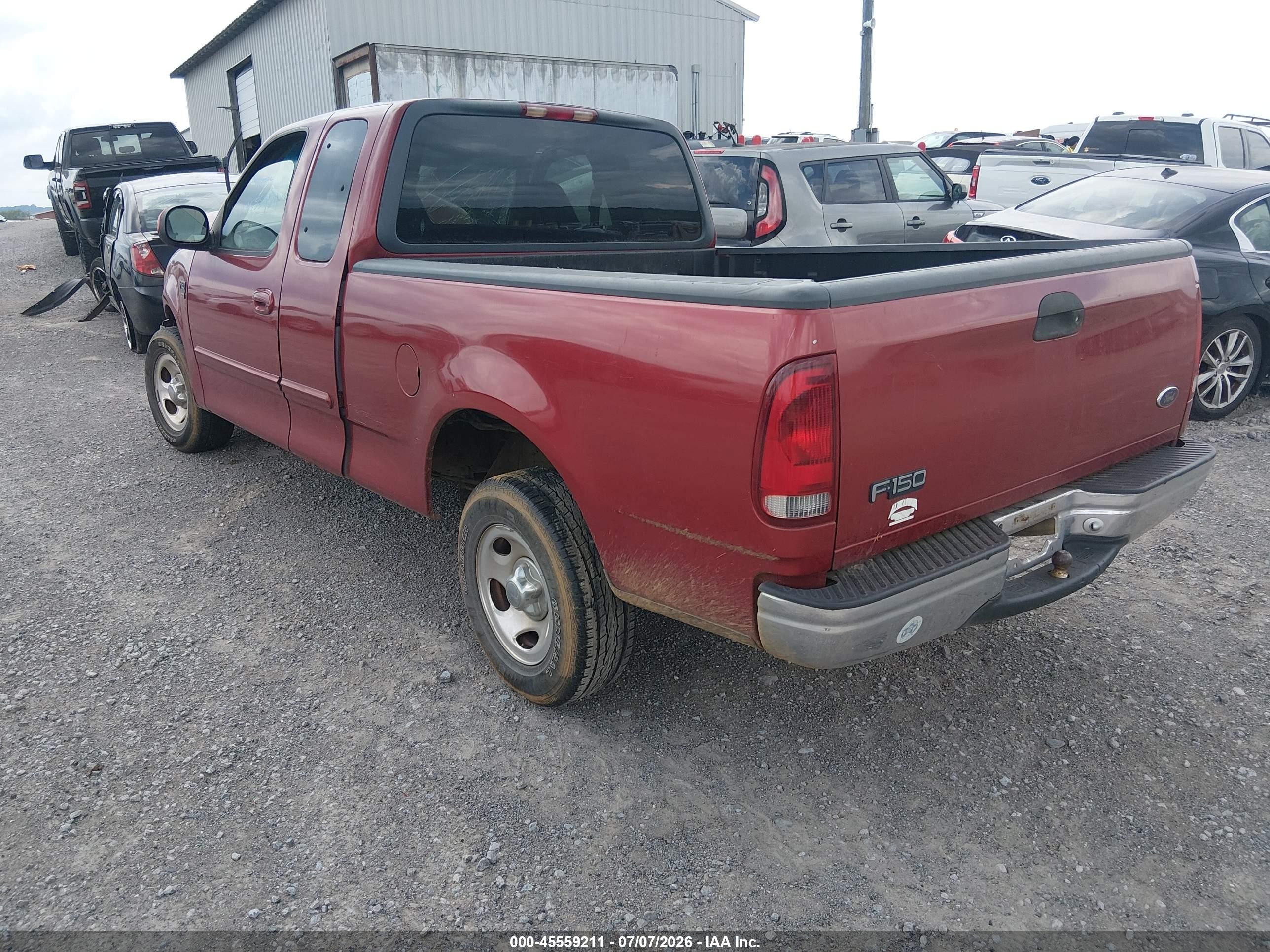 2000 Ford F-150 Lariat/work Series/xl/xlt Red vin: 1FTRX17W4YNB03388