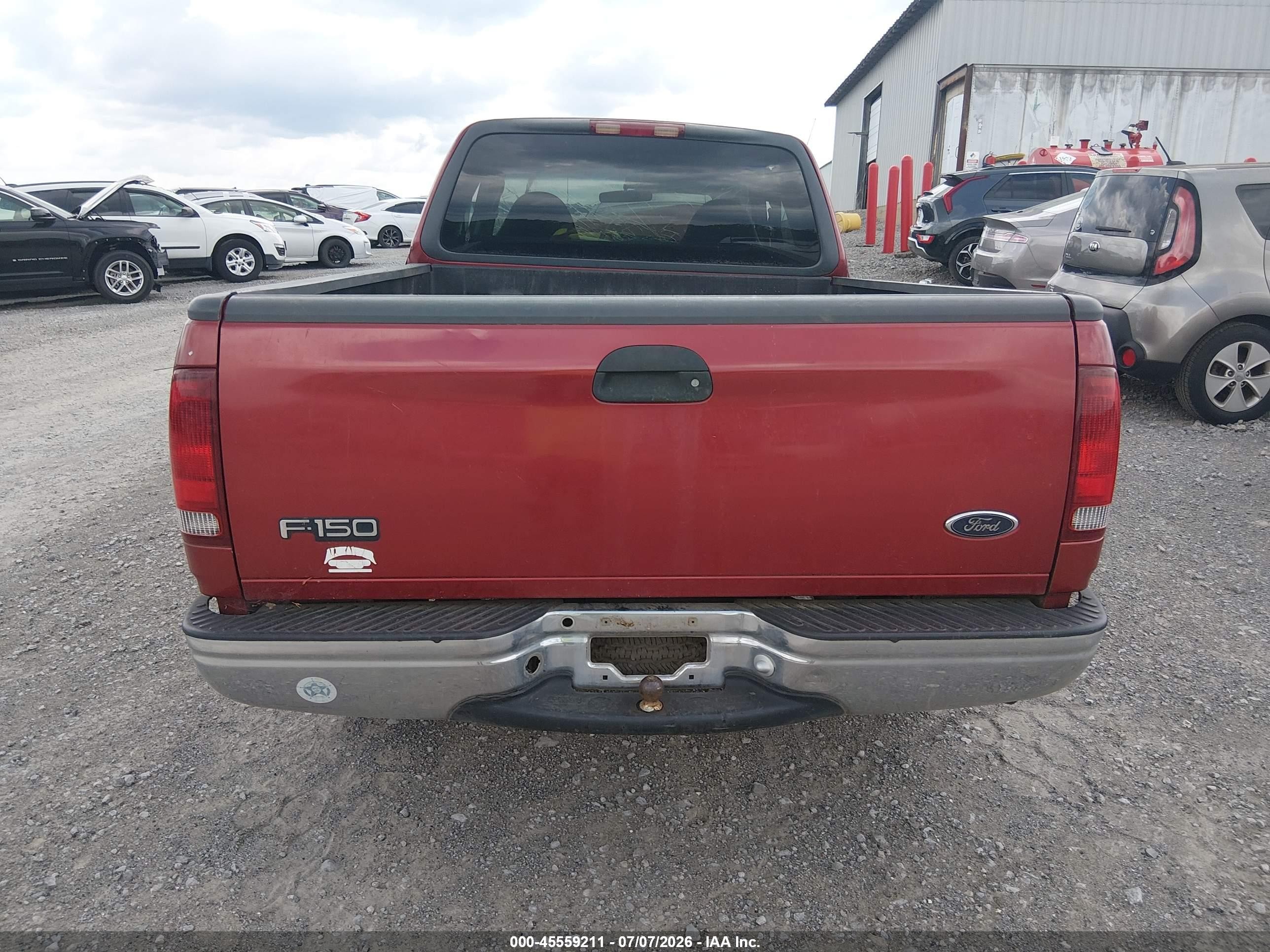 2000 Ford F-150 Lariat/work Series/xl/xlt Red vin: 1FTRX17W4YNB03388