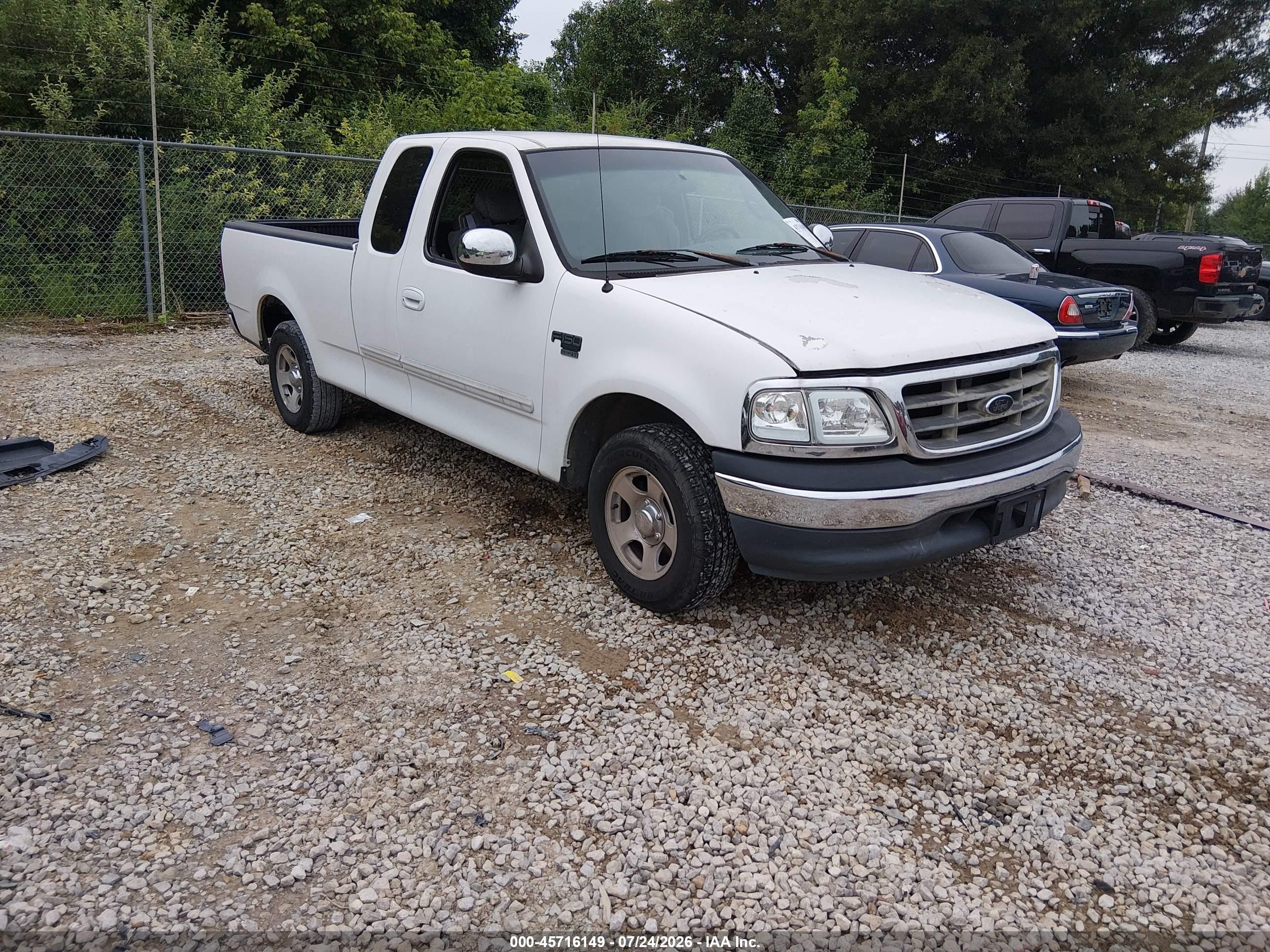2001 Ford F-150 Lariat/xl/xlt White vin: 1FTRX17W51NB39564