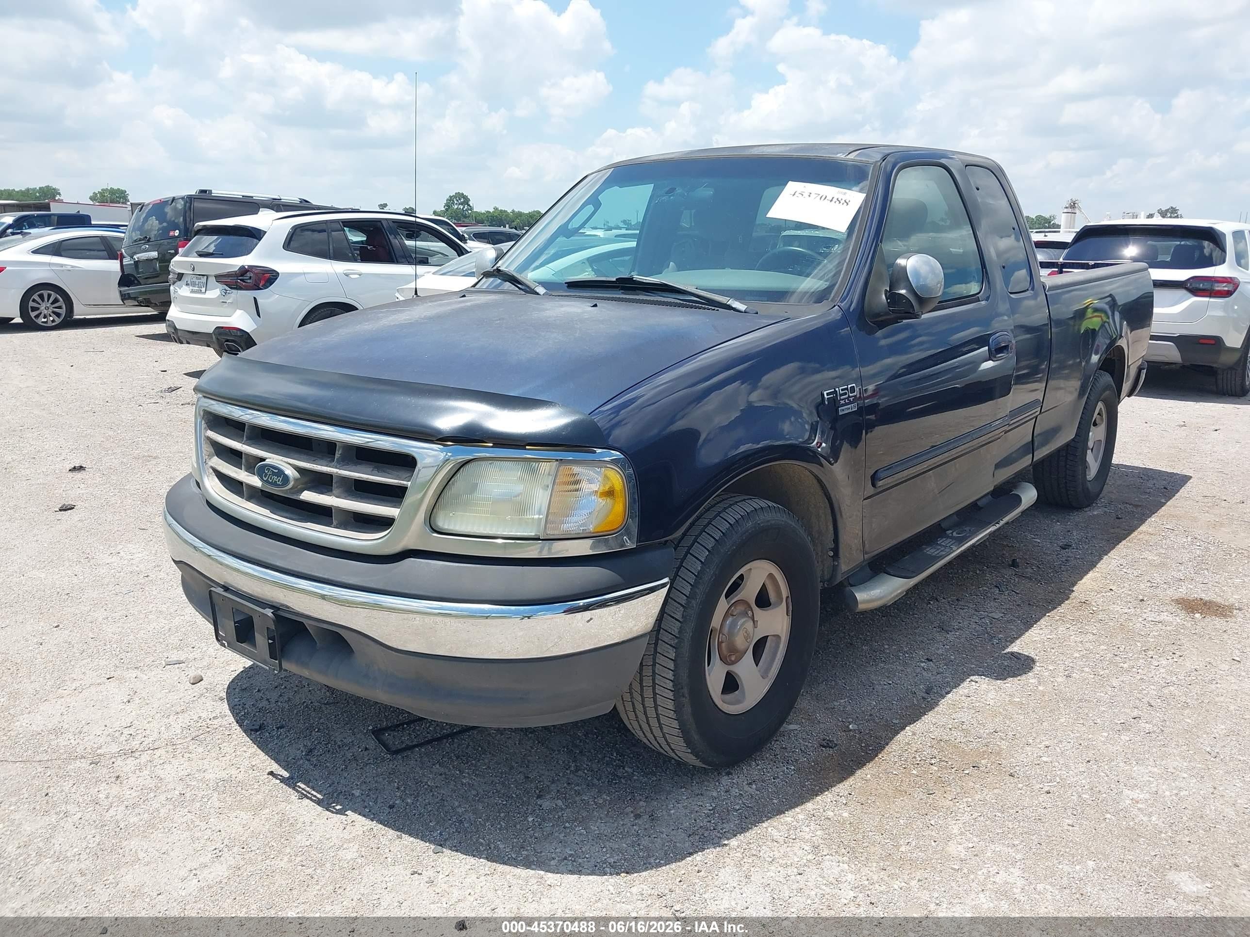 2002 Ford F-150 Lariat/xl/xlt Blue vin: 1FTRX17W52NB07487
