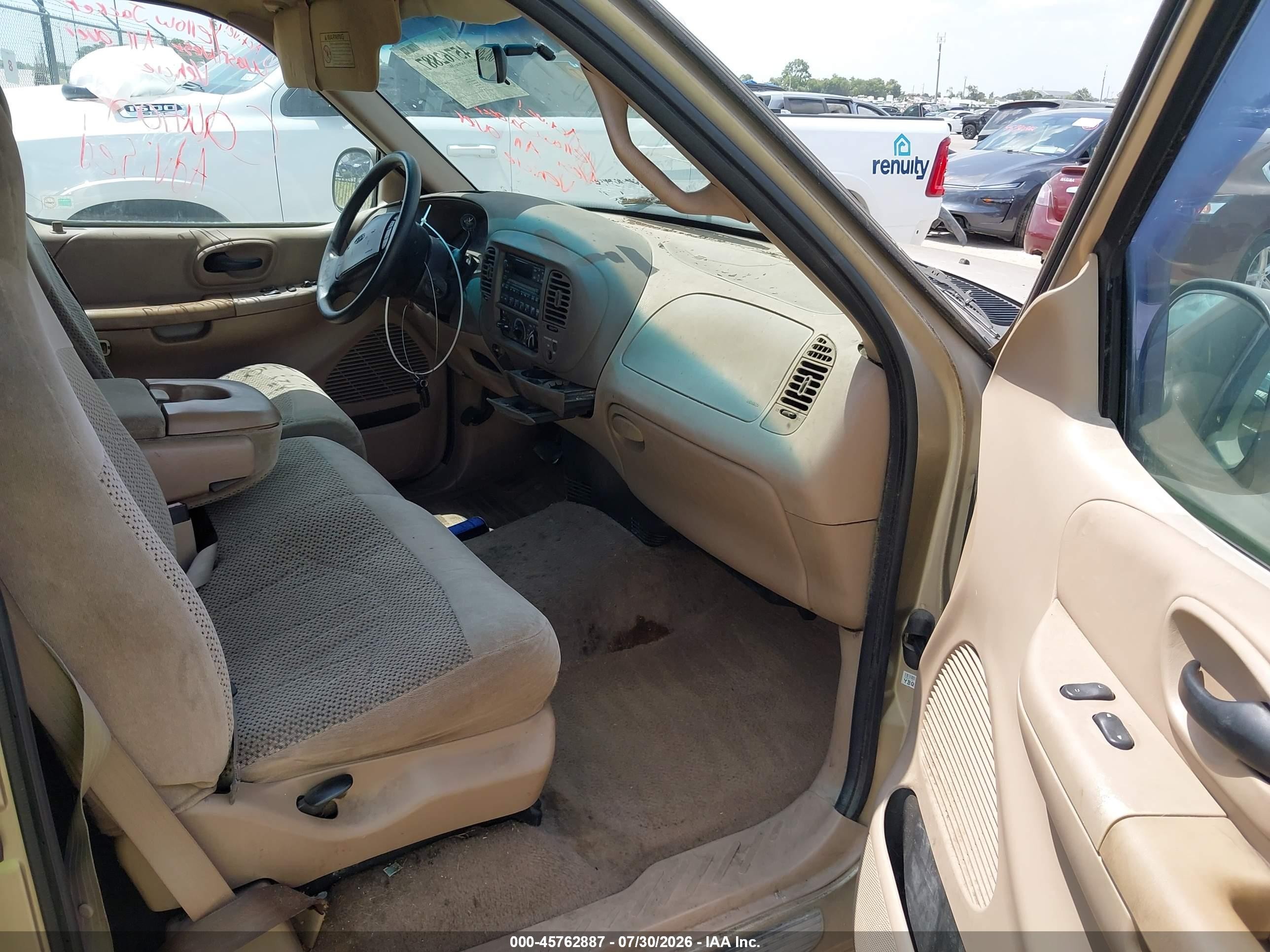 1999 Ford F-150 Lariat/work Series/xl/xlt Champagne vin: 1FTRX17W6XKA65744
