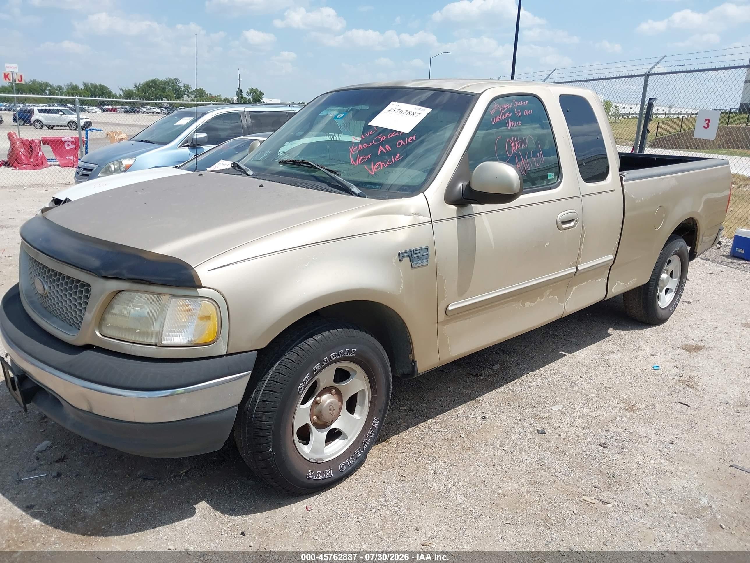 1999 Ford F-150 Lariat/work Series/xl/xlt Champagne vin: 1FTRX17W6XKA65744