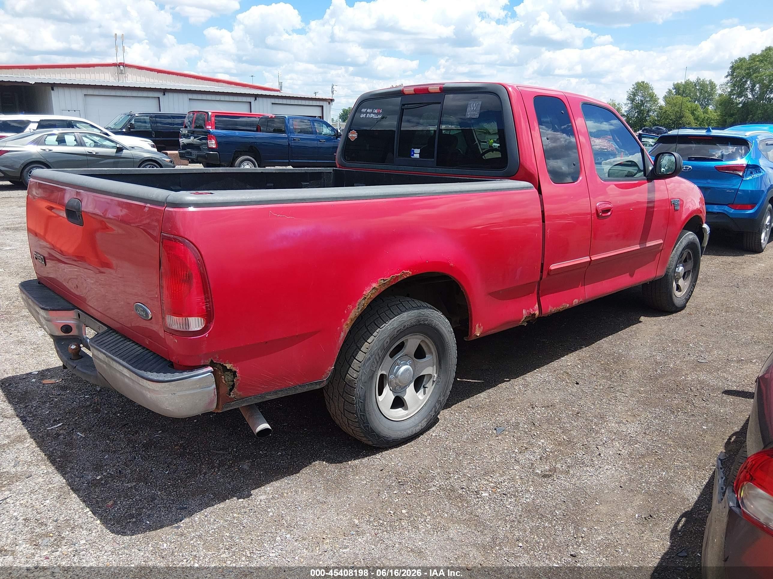 2001 Ford F-150 Lariat/xl/xlt Red vin: 1FTRX17W71NA67511