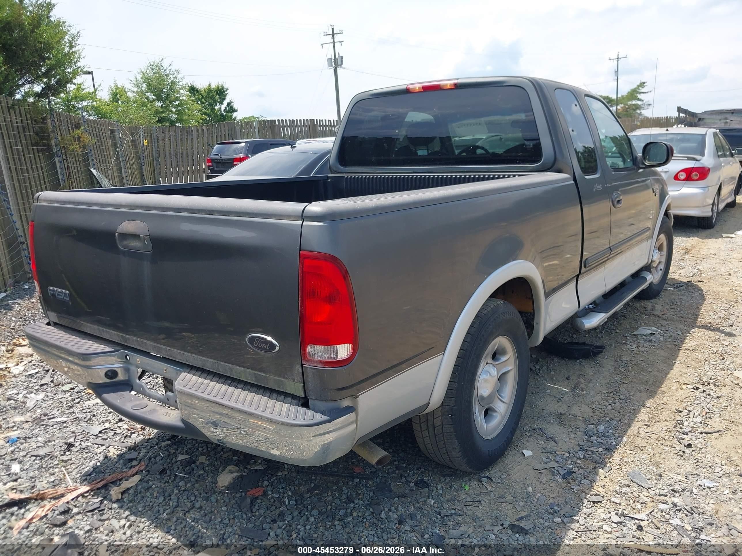 2002 Ford F-150 Lariat/xl/xlt Gray vin: 1FTRX17W72NB50339