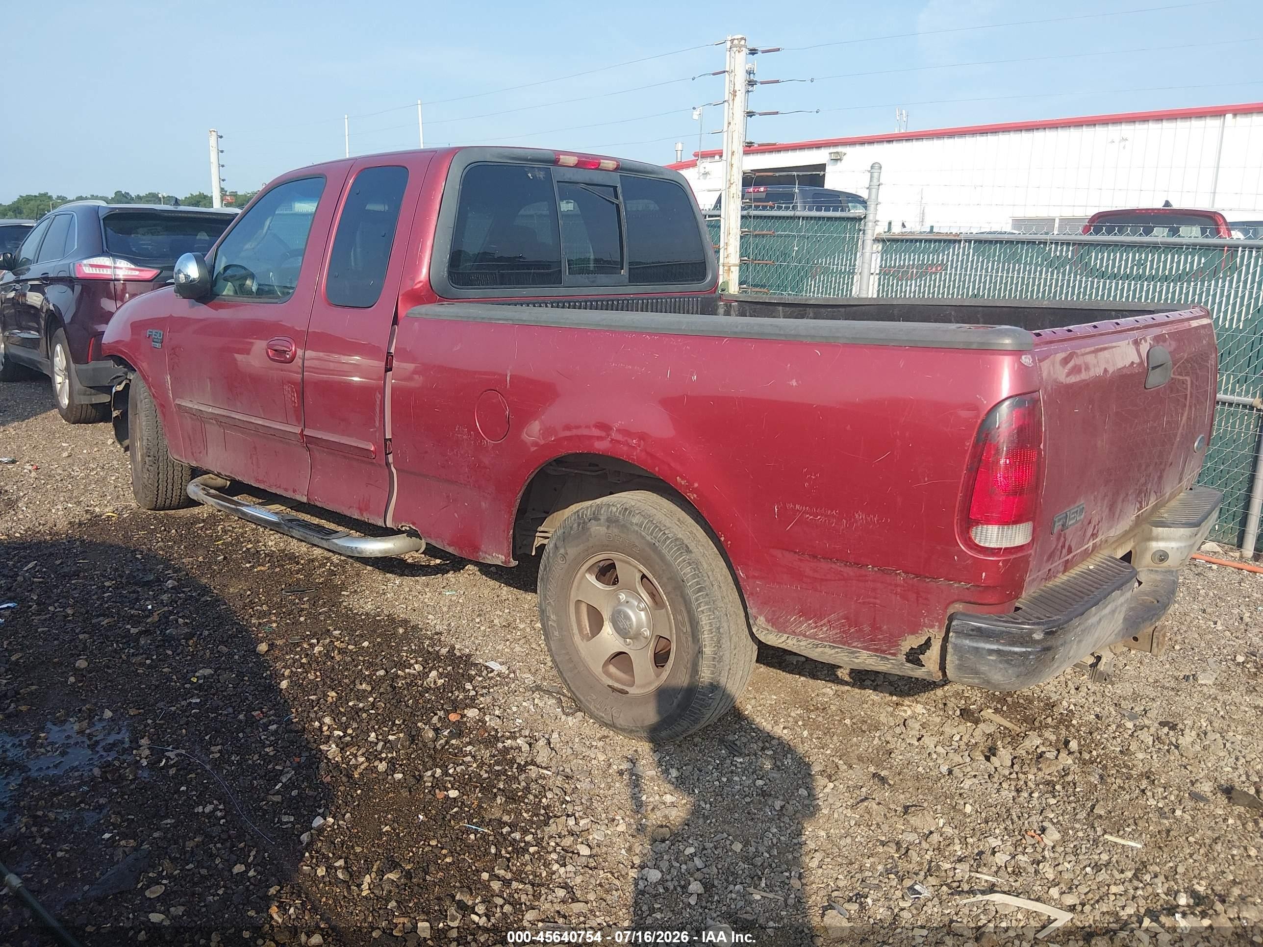 2002 Ford F-150 Lariat/xl/xlt Red vin: 1FTRX17W82KA94803
