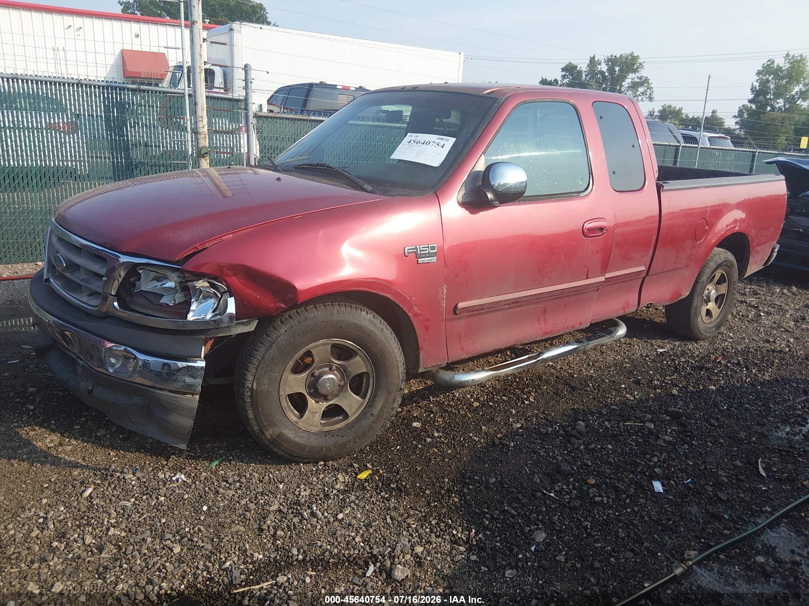 2002 Ford F-150 Lariat/xl/xlt Red vin: 1FTRX17W82KA94803