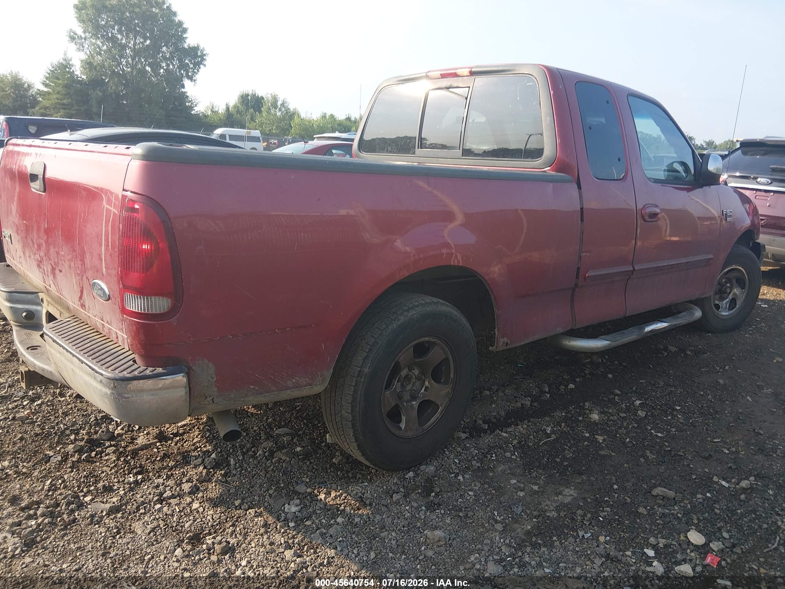 2002 Ford F-150 Lariat/xl/xlt Red vin: 1FTRX17W82KA94803