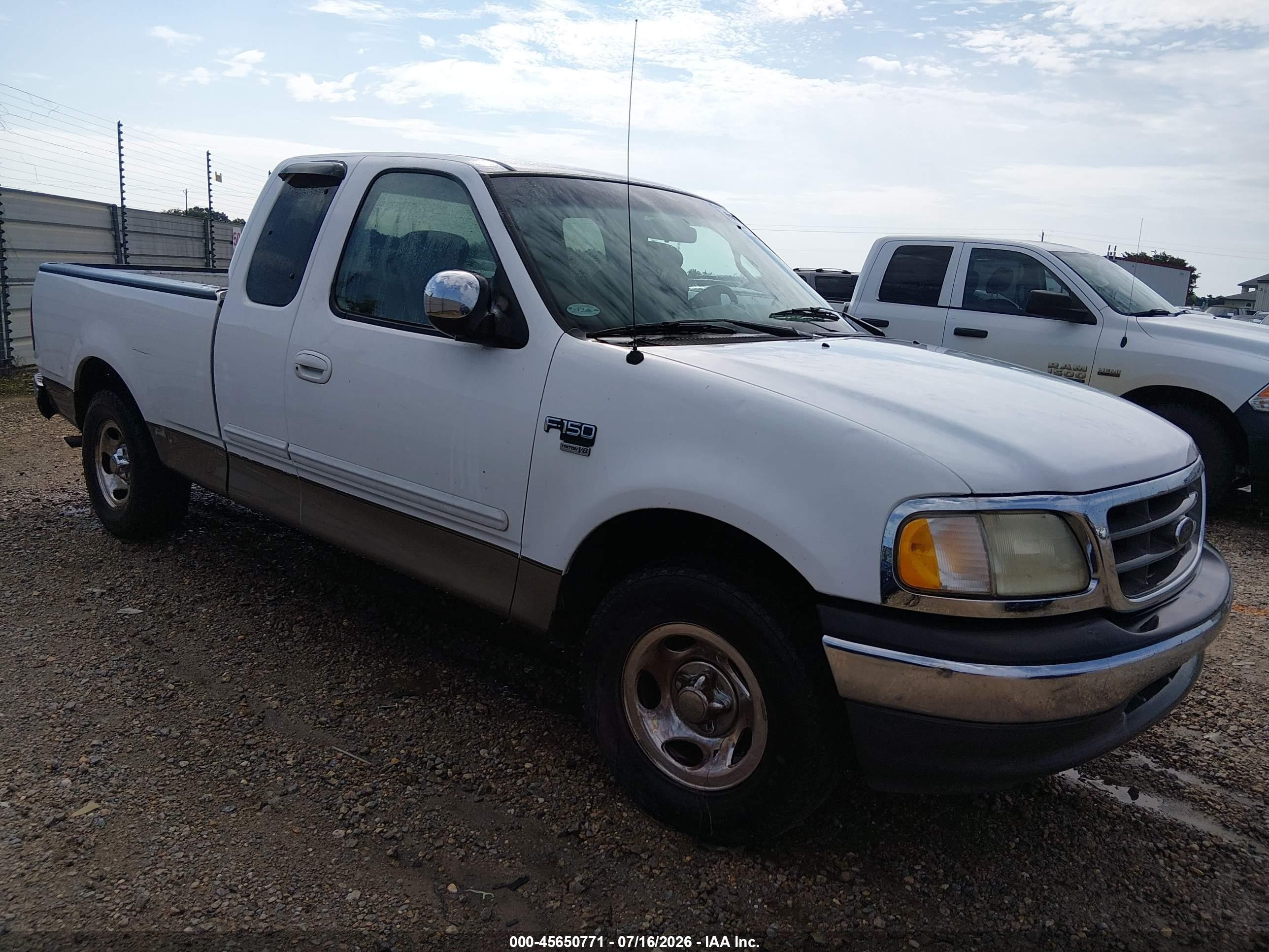 2002 Ford F-150 Lariat/xl/xlt White vin: 1FTRX17W82NA59497