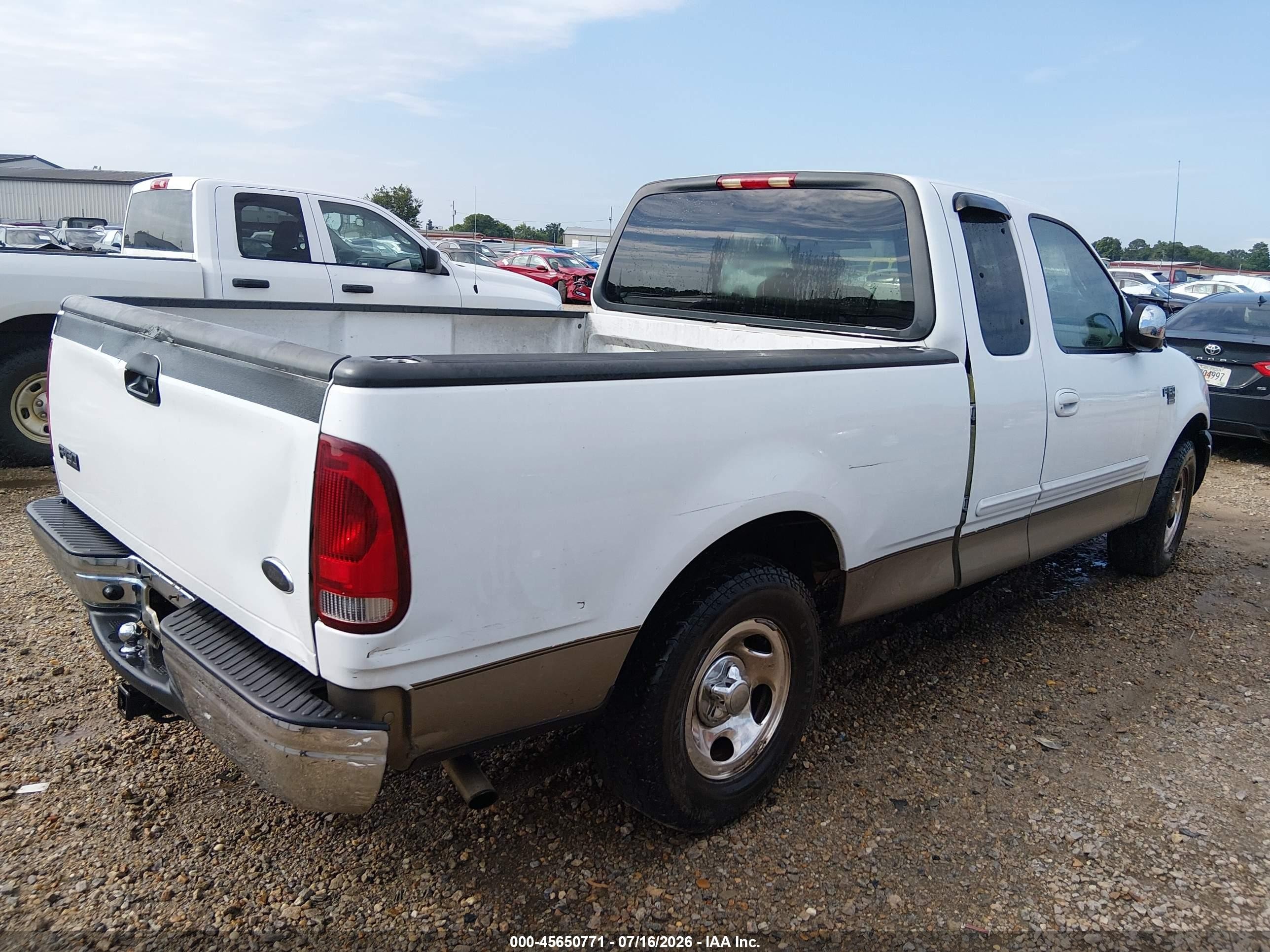 2002 Ford F-150 Lariat/xl/xlt White vin: 1FTRX17W82NA59497