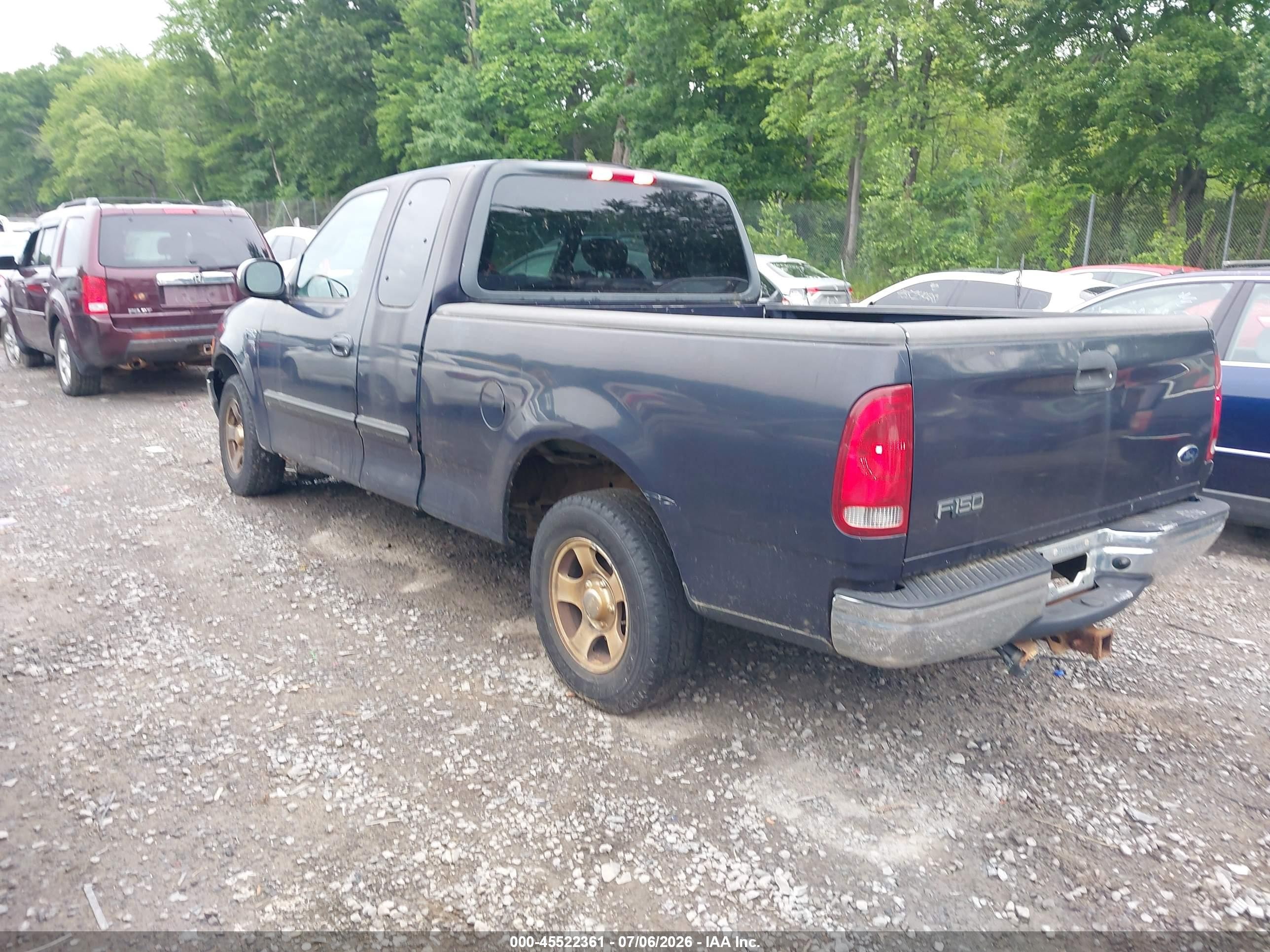 2001 Ford F-150 Lariat/xl/xlt Blue vin: 1FTRX17W91NA65761