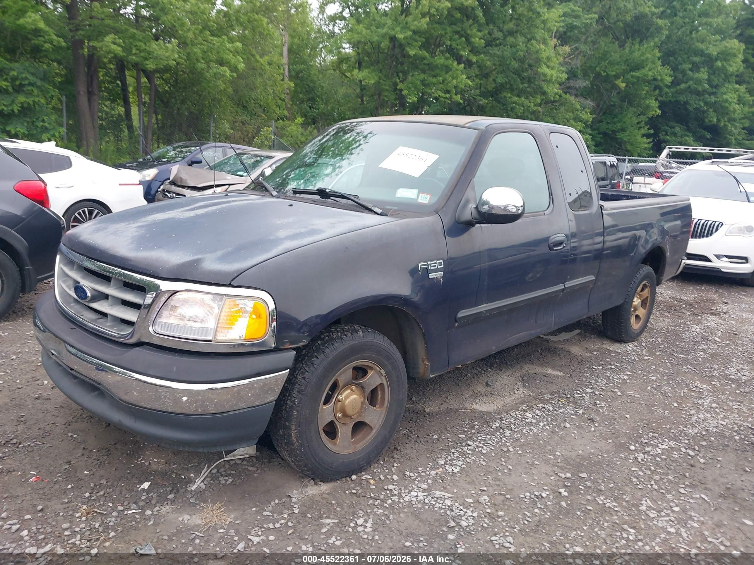 2001 Ford F-150 Lariat/xl/xlt Blue vin: 1FTRX17W91NA65761