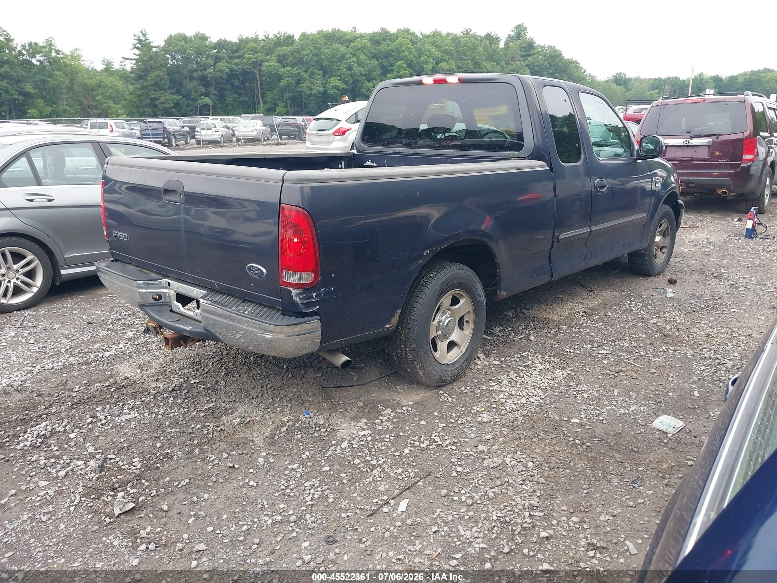 2001 Ford F-150 Lariat/xl/xlt Blue vin: 1FTRX17W91NA65761