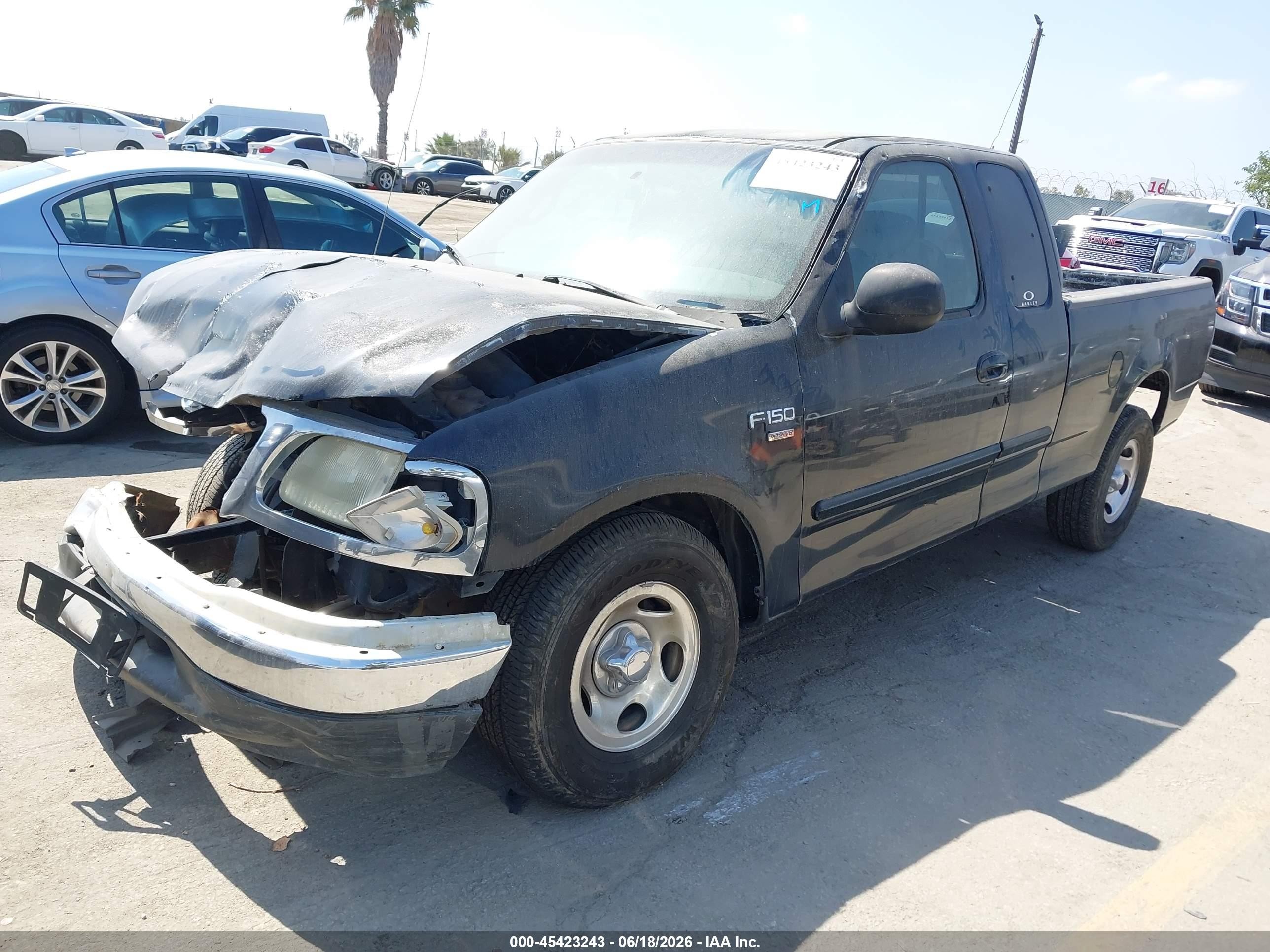 2002 Ford F-150 Lariat/xl/xlt Black vin: 1FTRX17W92NA59623