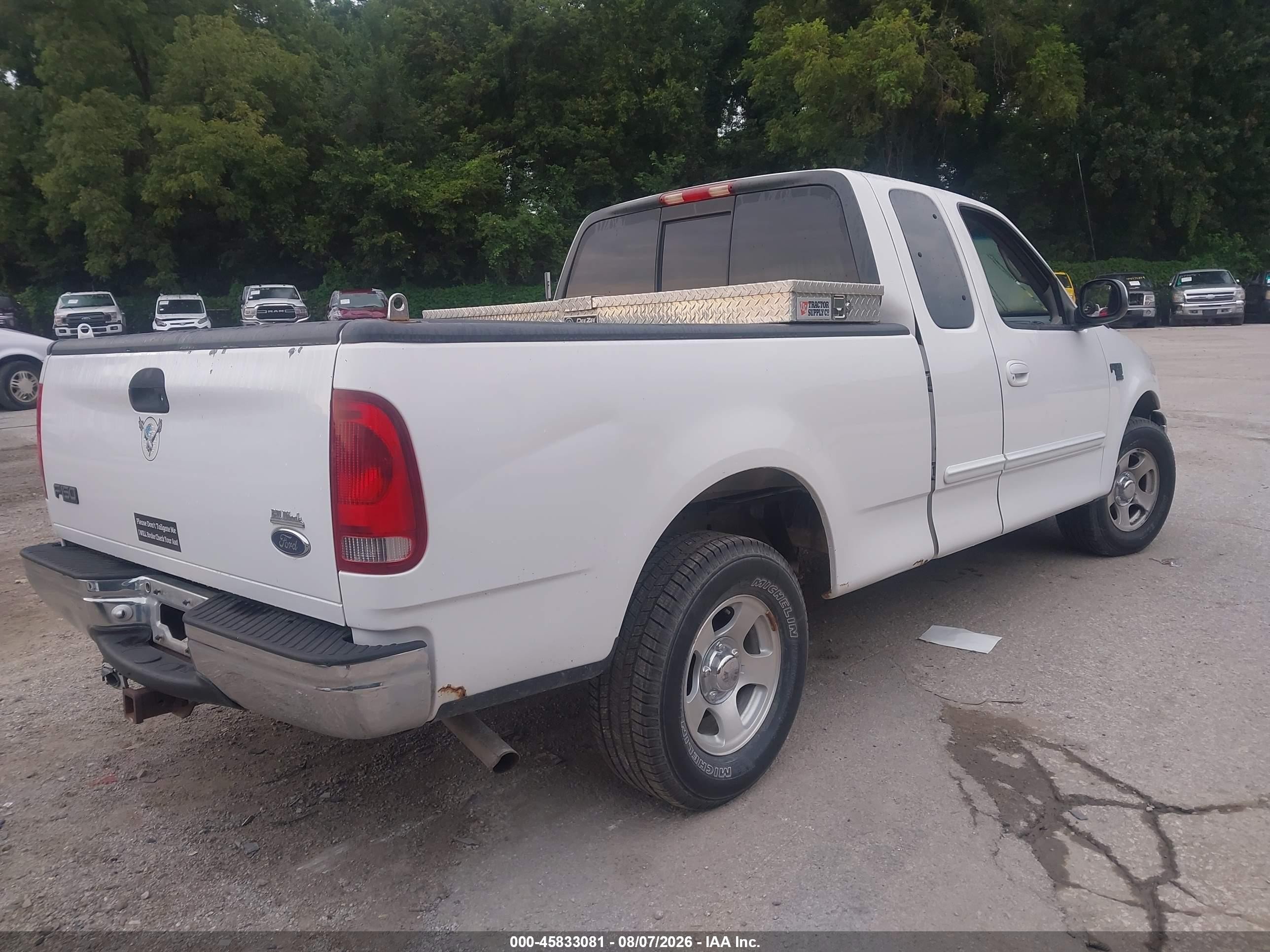 1999 Ford F-150 Lariat/work Series/xl/xlt White vin: 1FTRX17W9XKA06185