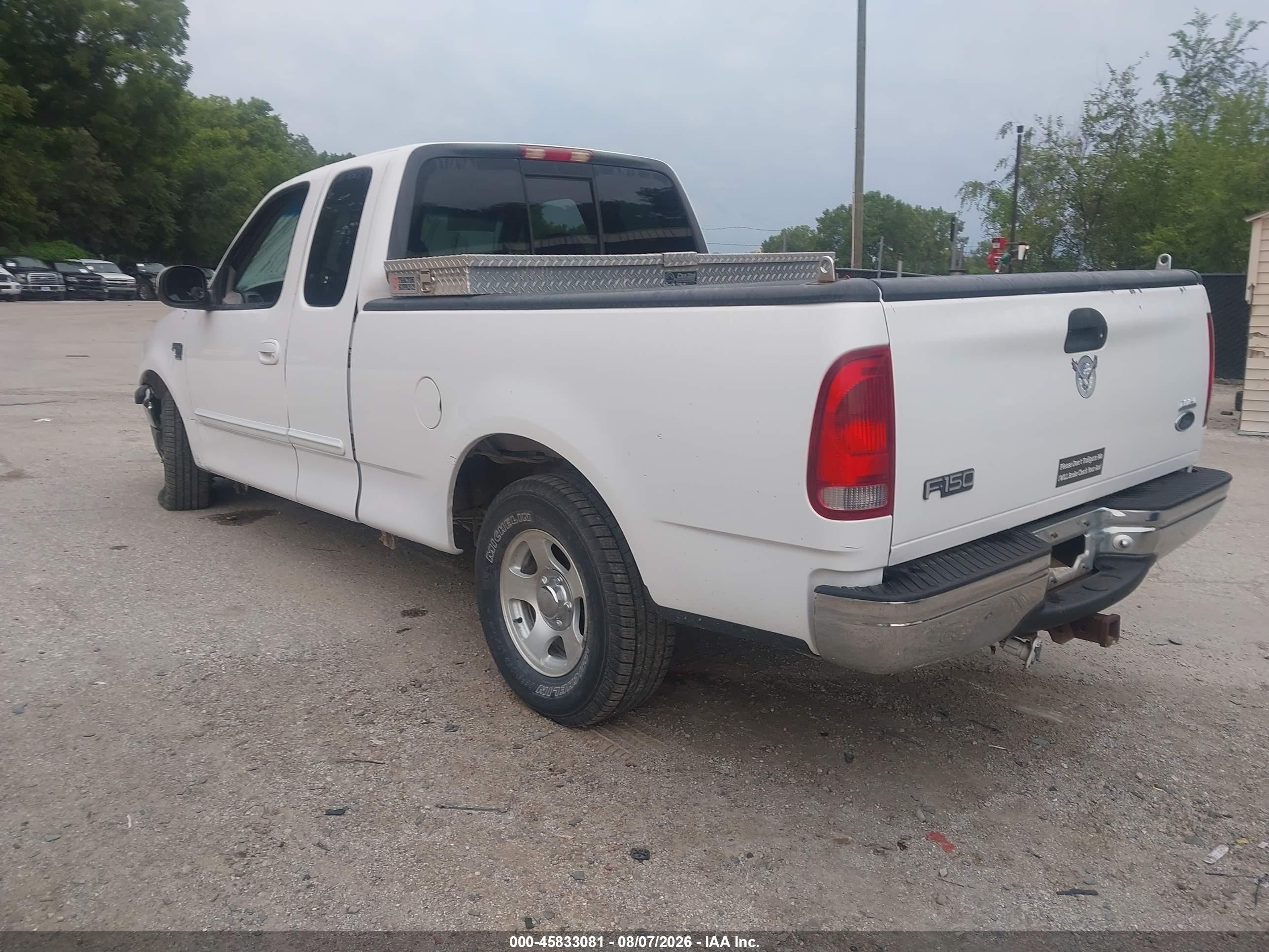 1999 Ford F-150 Lariat/work Series/xl/xlt White vin: 1FTRX17W9XKA06185