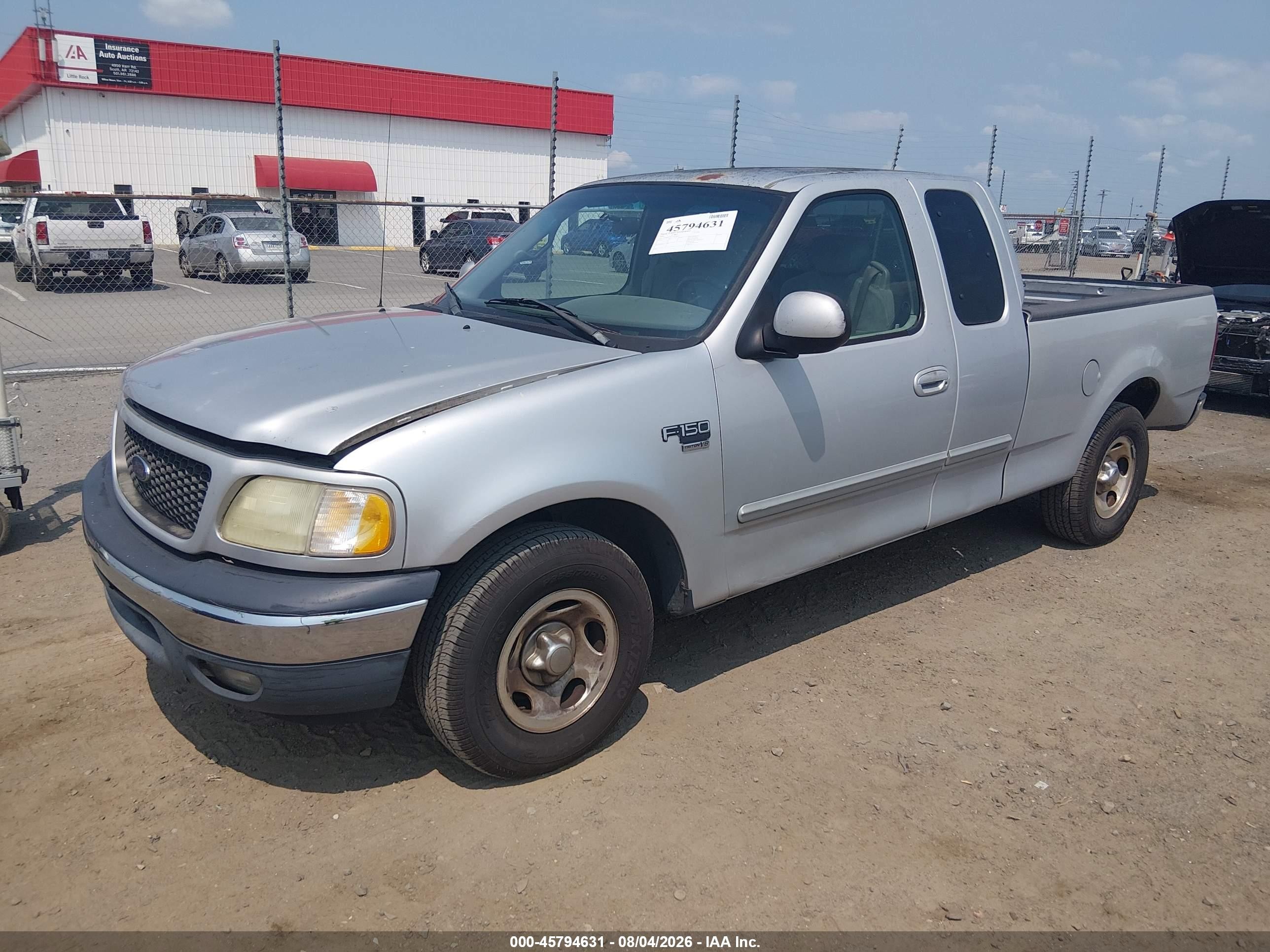 2002 Ford F-150 Lariat/xl/xlt Серебряный vin: 1FTRX17WX2NA44824
