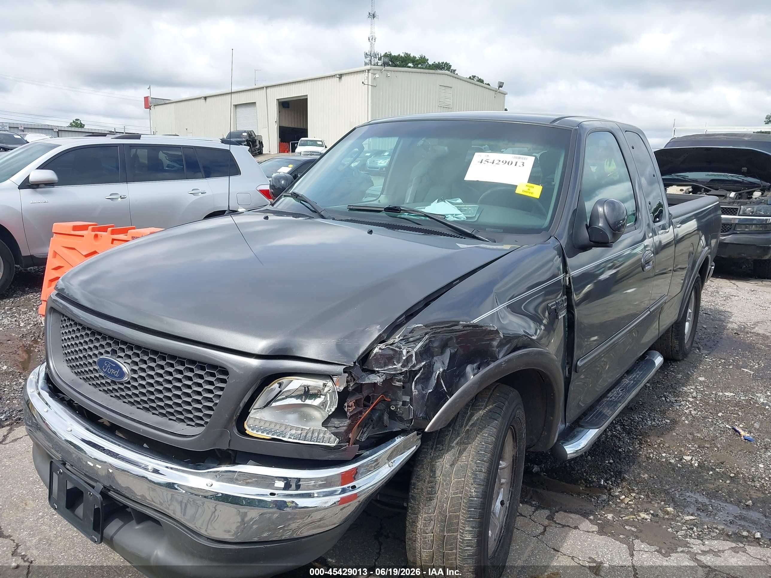 2002 Ford F-150 Lariat/xl/xlt Gray vin: 1FTRX17WX2NB55261