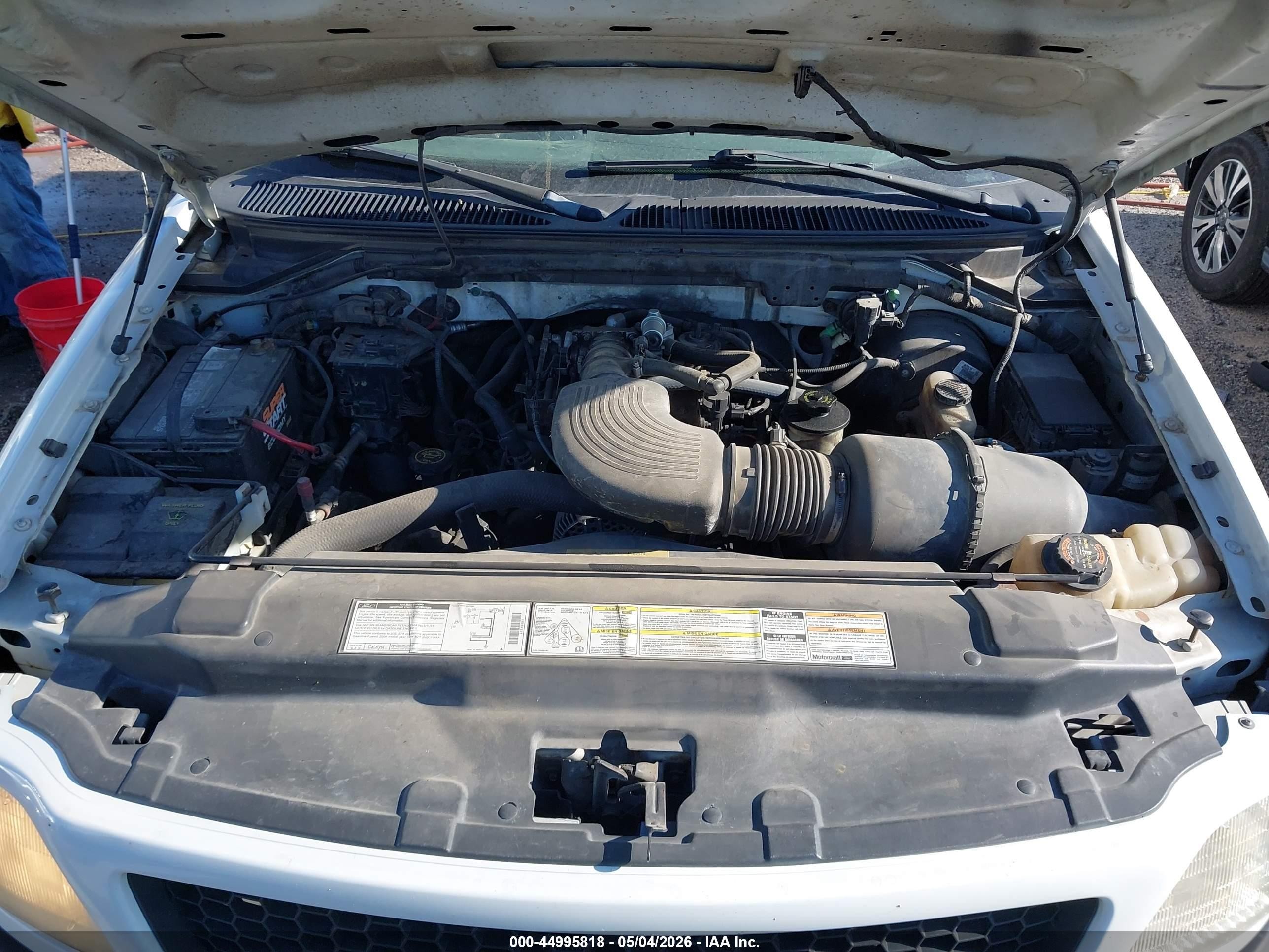 2000 Ford F-150 Lariat/work Series/xl/xlt White vin: 1FTRX17WXYKA55087