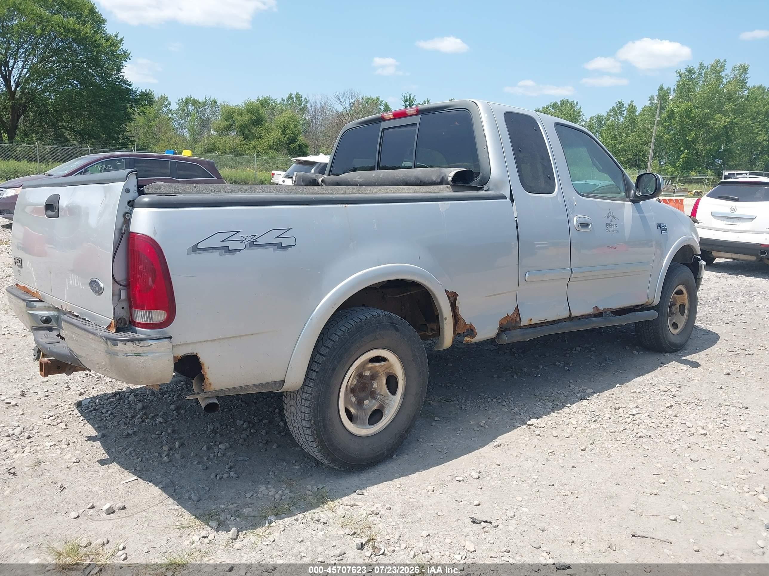 2001 Ford F-150 Lariat/xl/xlt Silver vin: 1FTRX18L01NA19045