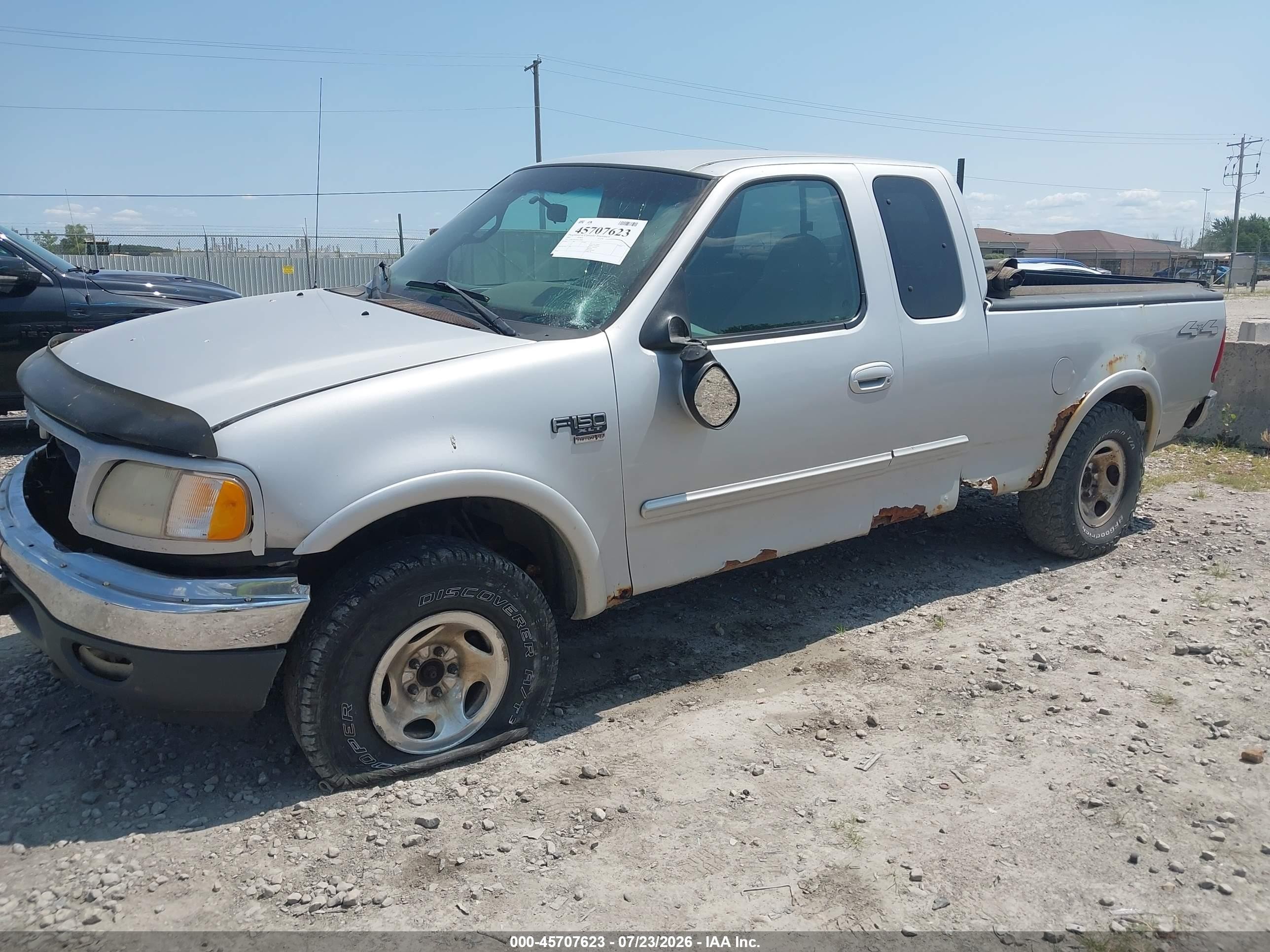 2001 Ford F-150 Lariat/xl/xlt Silver vin: 1FTRX18L01NA19045