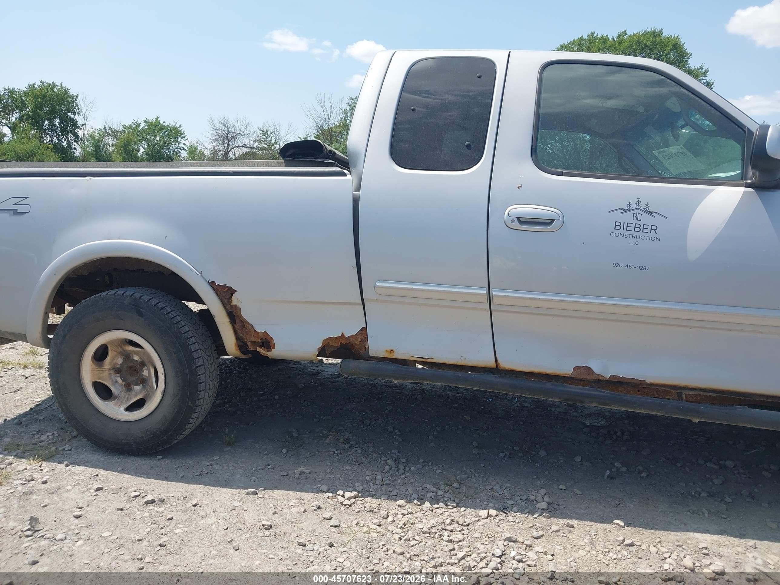 2001 Ford F-150 Lariat/xl/xlt Silver vin: 1FTRX18L01NA19045