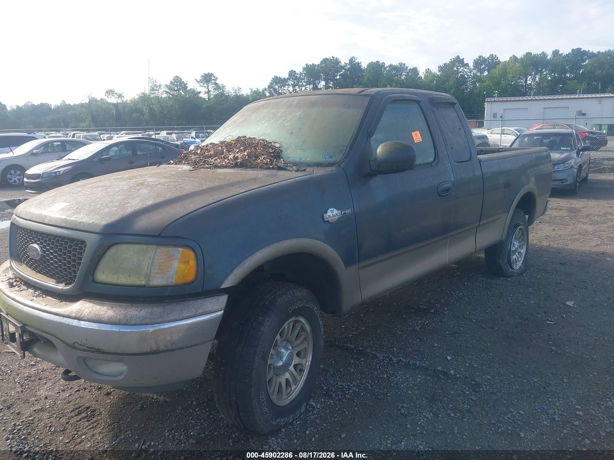 2002 Ford F-150 Lariat/xl/xlt Green vin: 1FTRX18L02KD29182