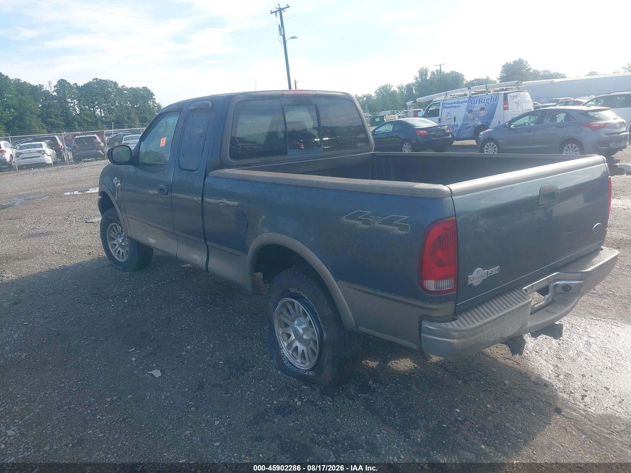2002 Ford F-150 Lariat/xl/xlt Green vin: 1FTRX18L02KD29182