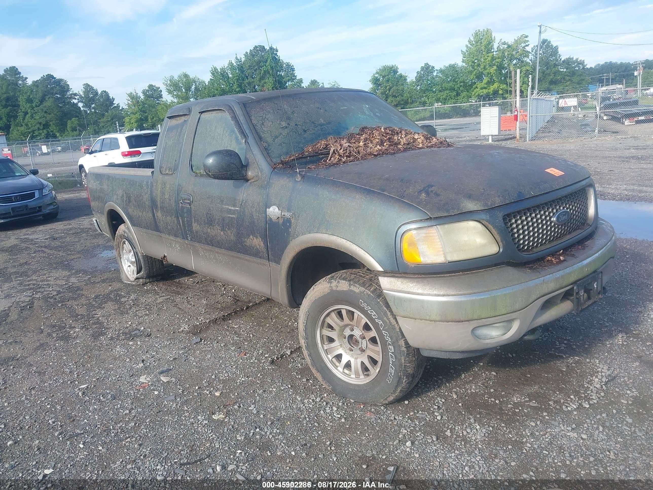 2002 Ford F-150 Lariat/xl/xlt Green vin: 1FTRX18L02KD29182