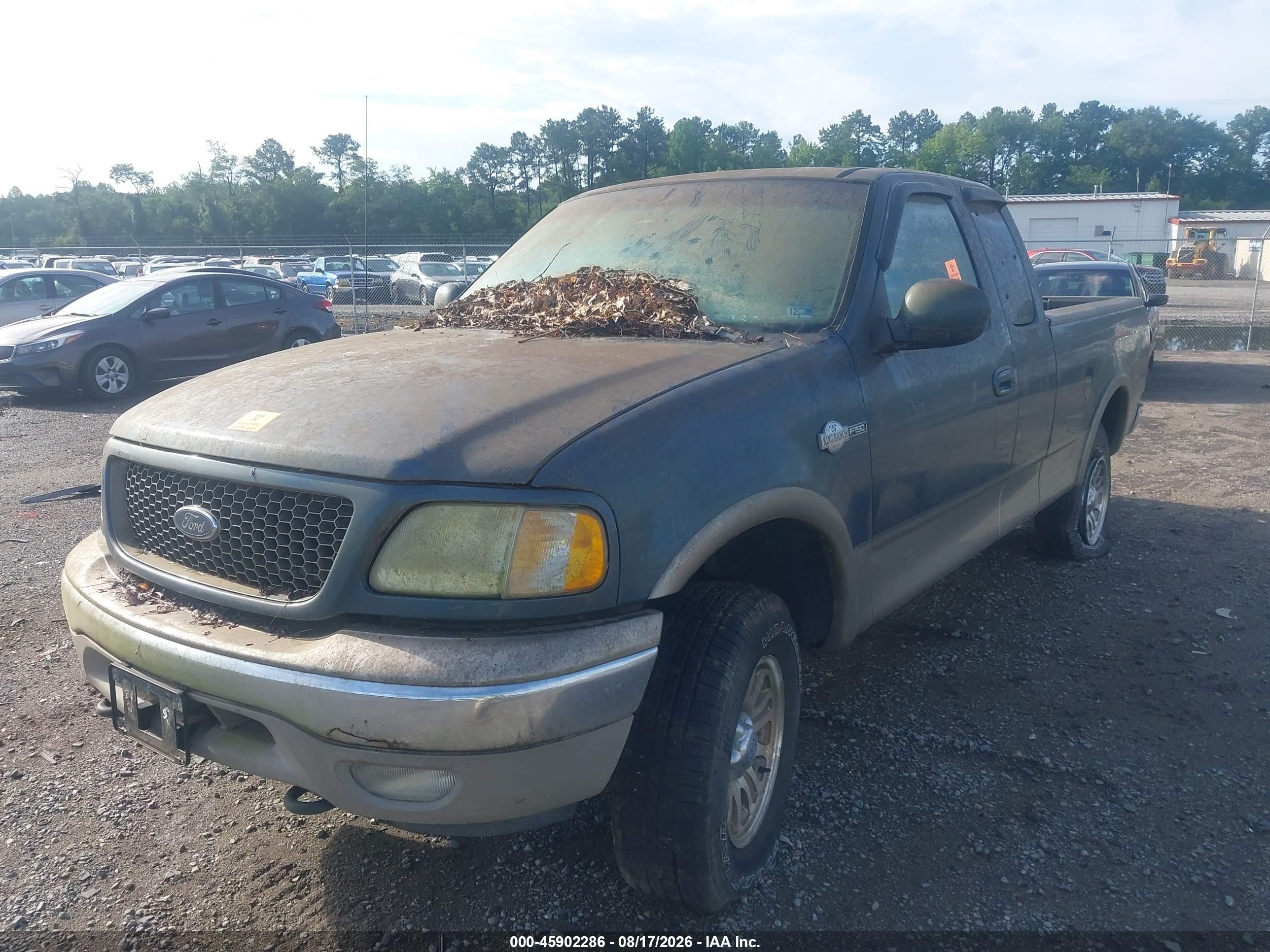 2002 Ford F-150 Lariat/xl/xlt Green vin: 1FTRX18L02KD29182