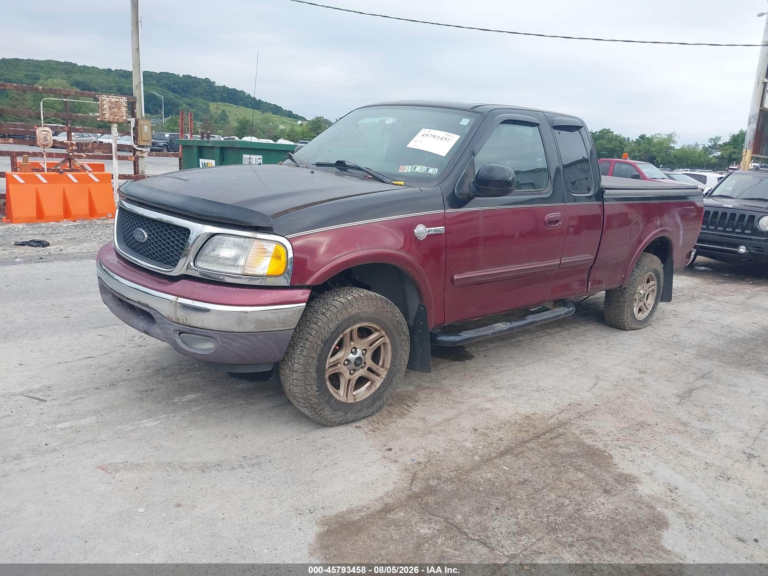 2003 Ford F-150 Lariat/xl/xlt Red vin: 1FTRX18L03NA54364