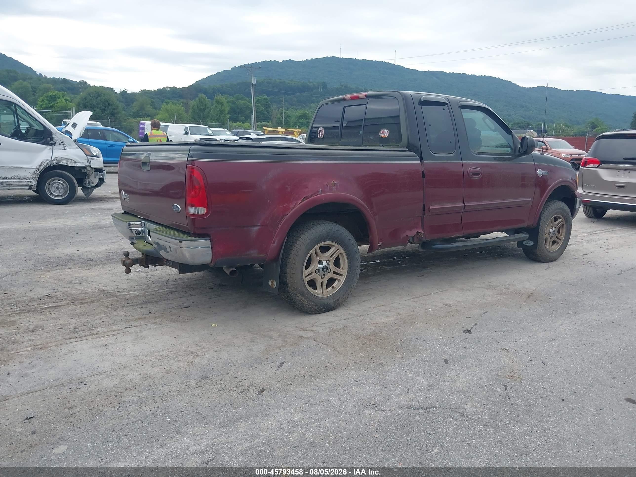 2003 Ford F-150 Lariat/xl/xlt Red vin: 1FTRX18L03NA54364