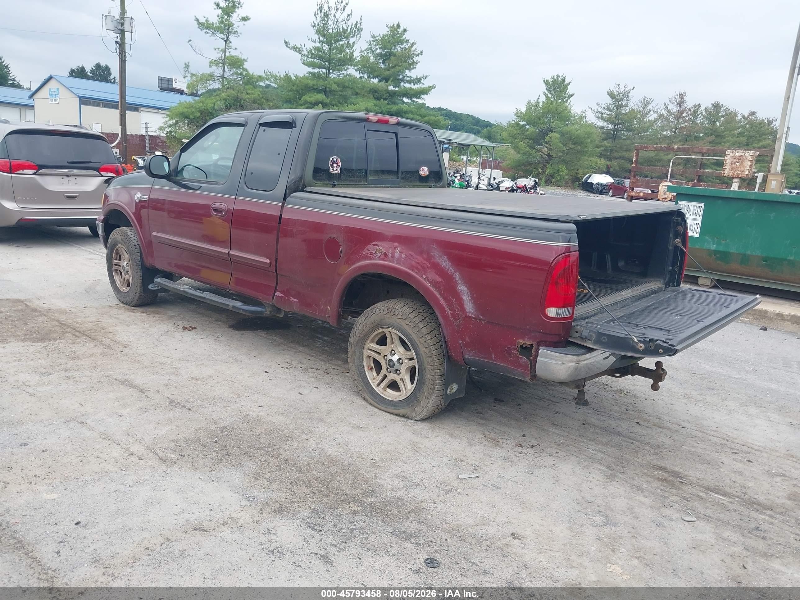 2003 Ford F-150 Lariat/xl/xlt Red vin: 1FTRX18L03NA54364