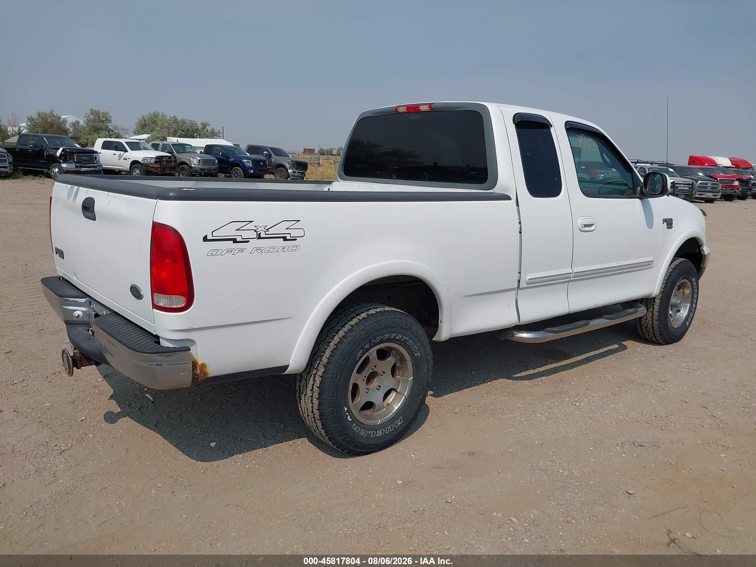 1999 Ford F-150 Lariat/xl/xlt White vin: 1FTRX18L0XNB88202