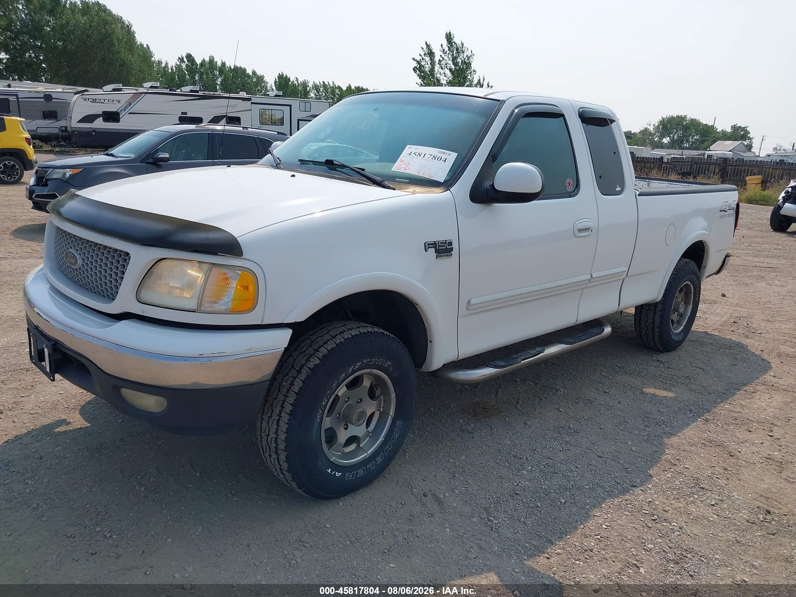 1999 Ford F-150 Lariat/xl/xlt White vin: 1FTRX18L0XNB88202