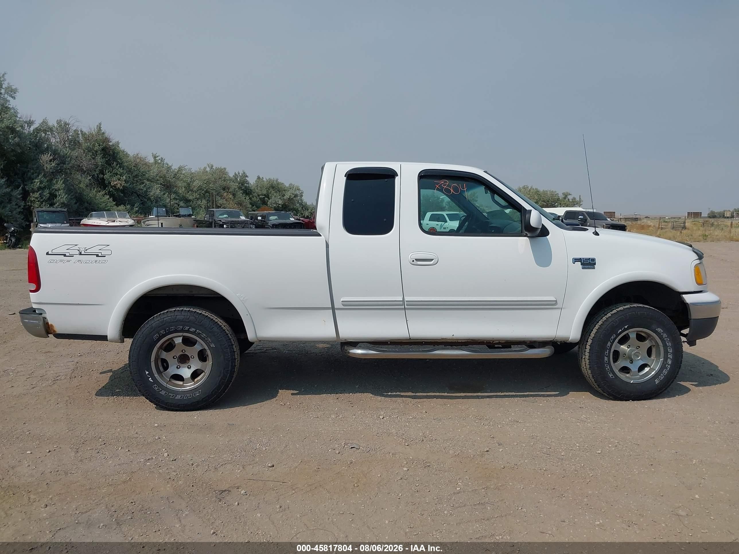 1999 Ford F-150 Lariat/xl/xlt White vin: 1FTRX18L0XNB88202