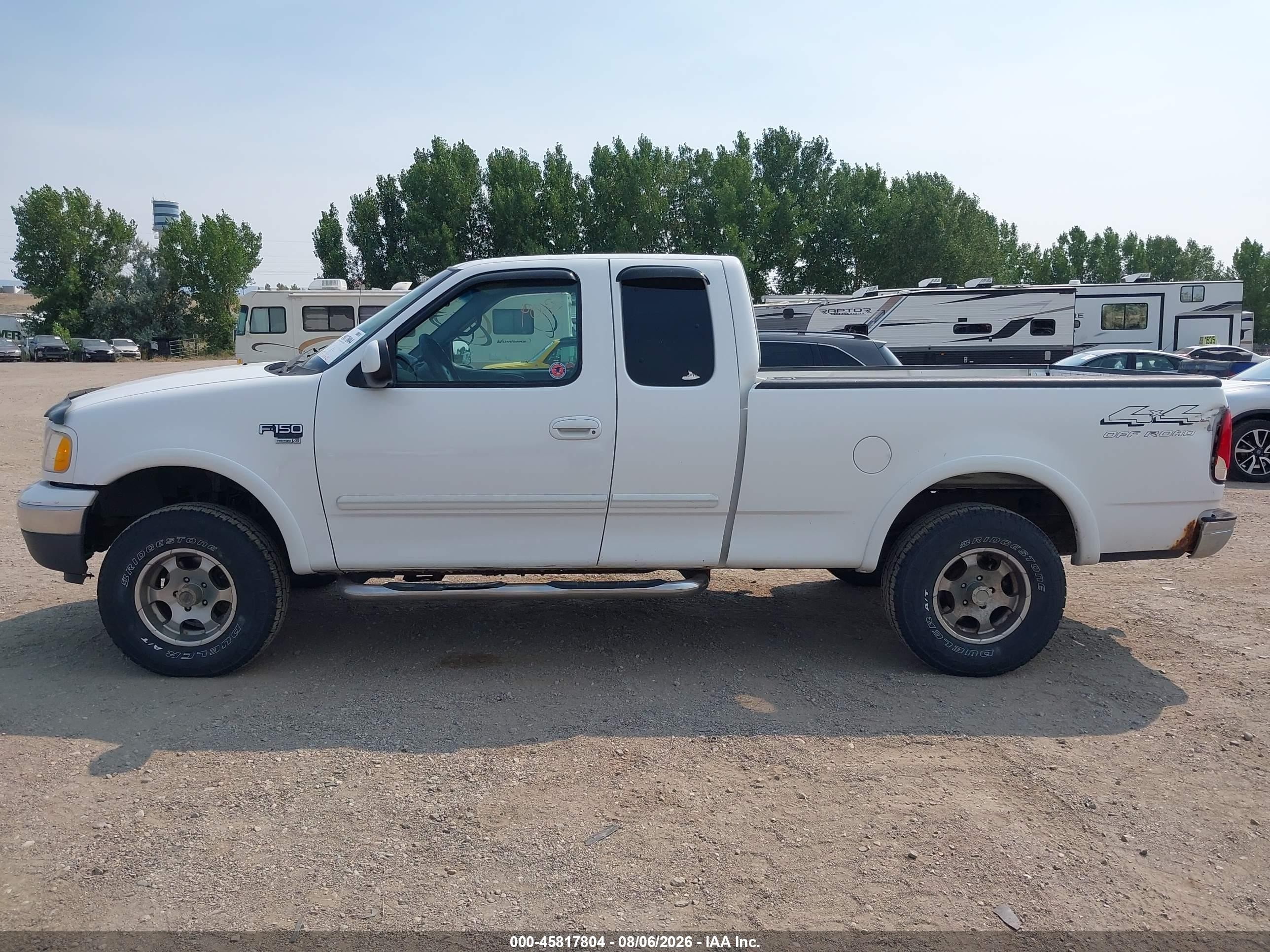 1999 Ford F-150 Lariat/xl/xlt White vin: 1FTRX18L0XNB88202